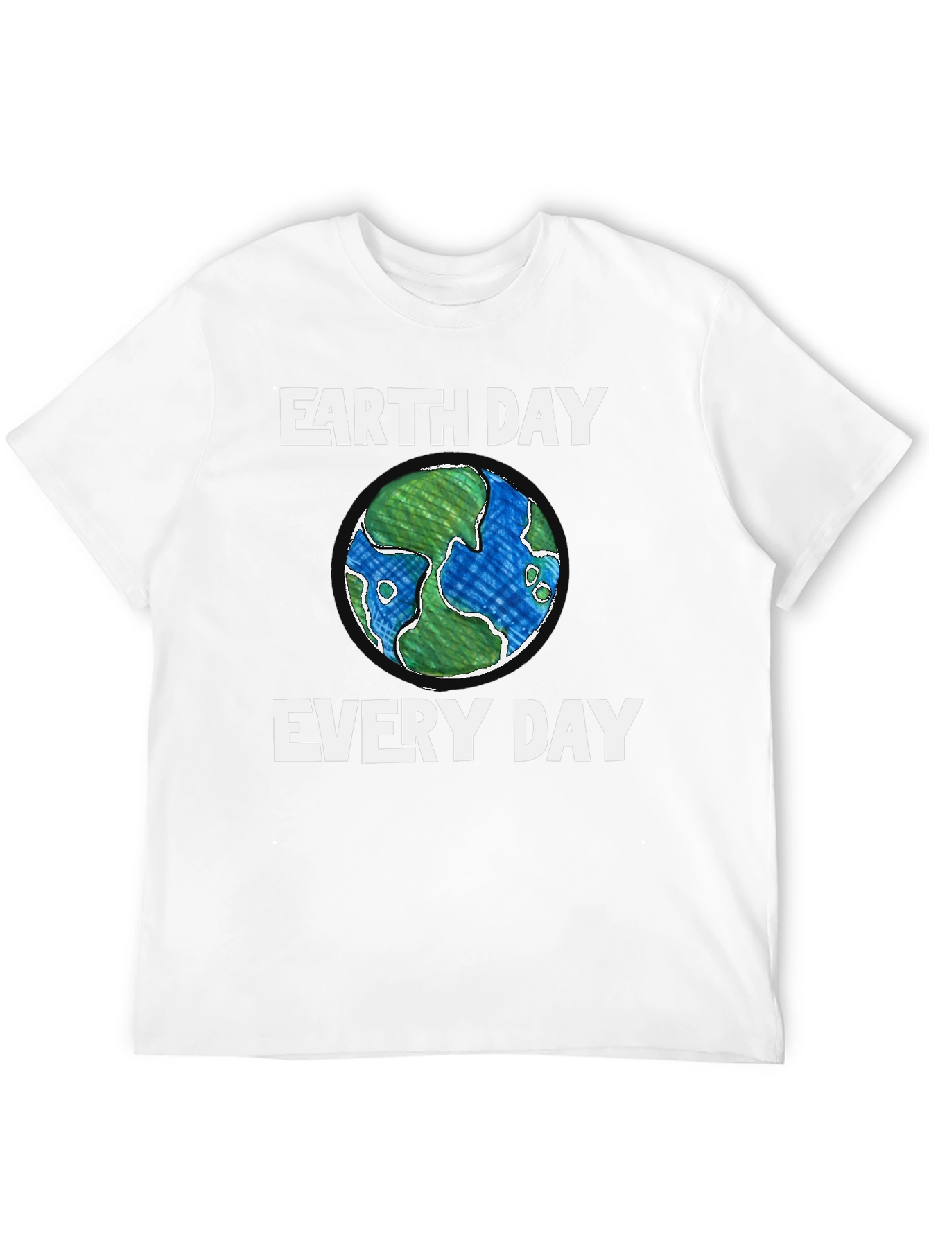 Earth Day Everyday Black T-Shirt