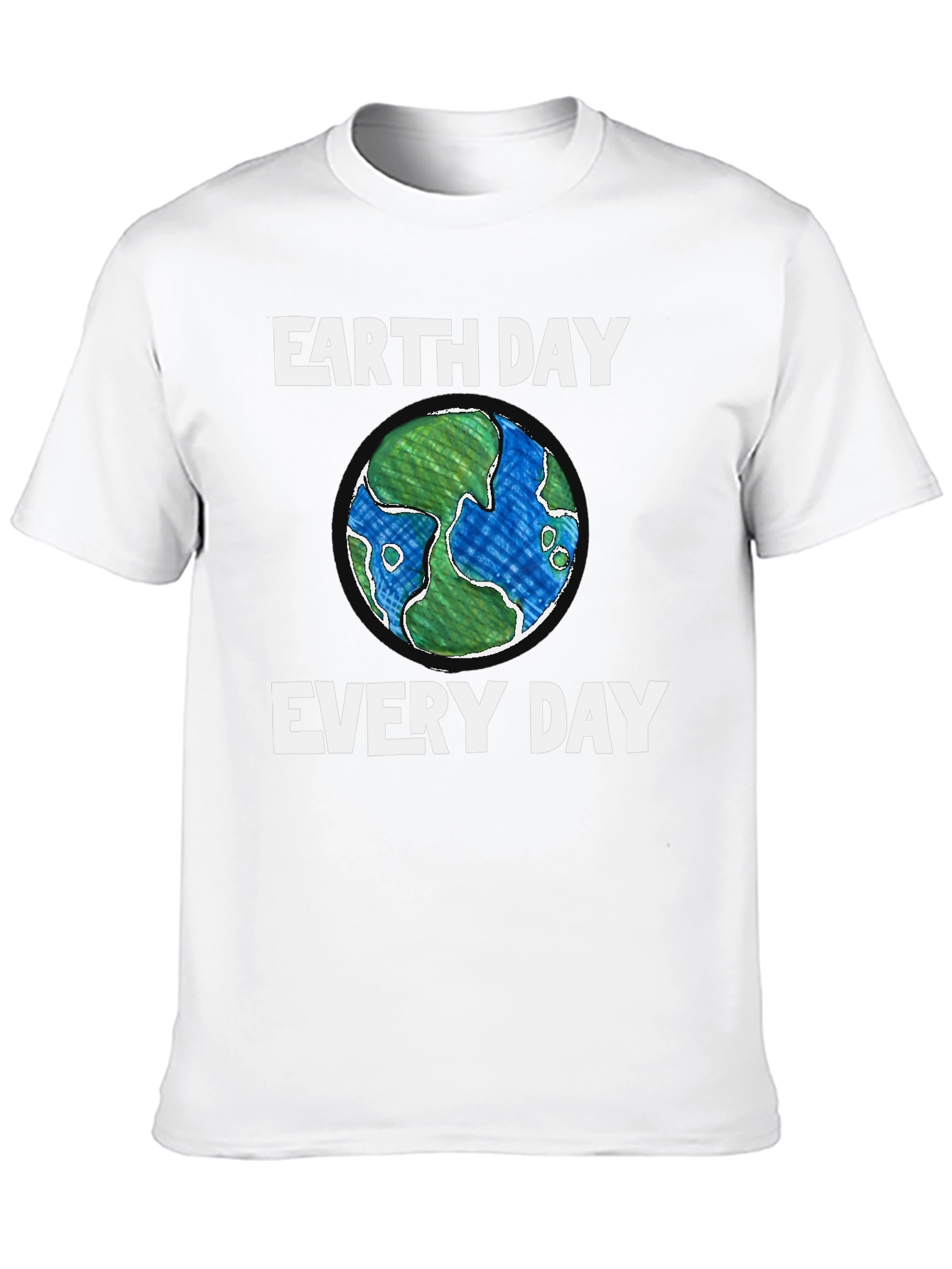 Earth Day Everyday Black T-Shirt
