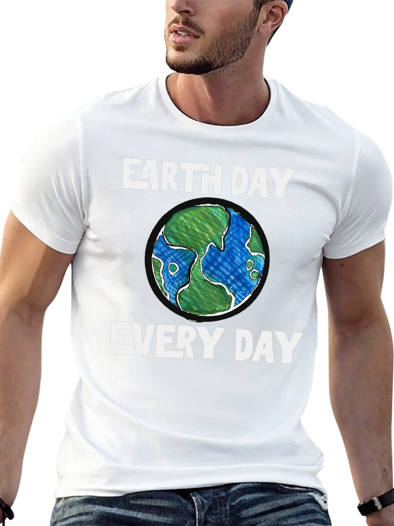 Earth Day Everyday Black T-Shirt