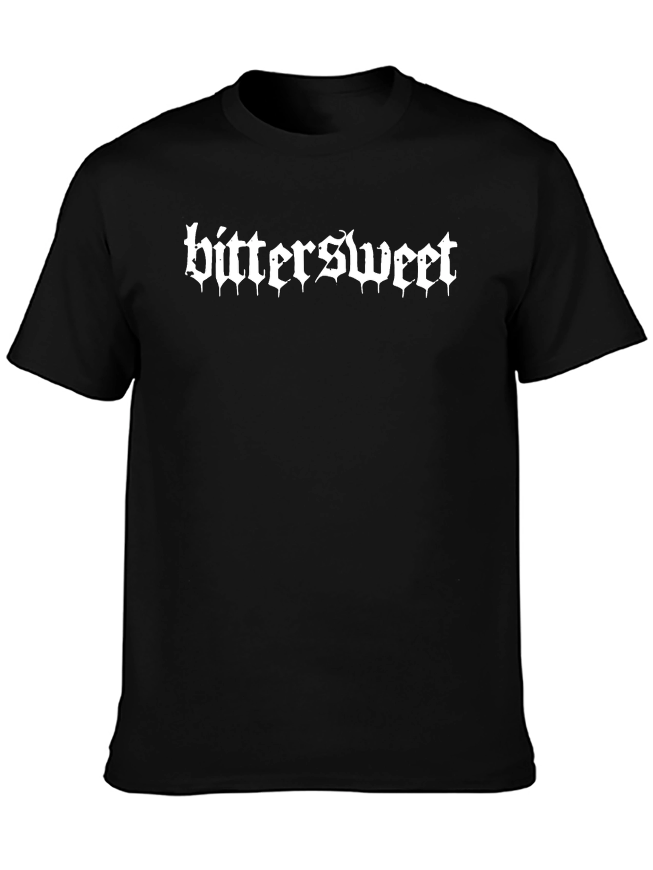 Bittersweet Gothic T-Shirt Black Casual Wear