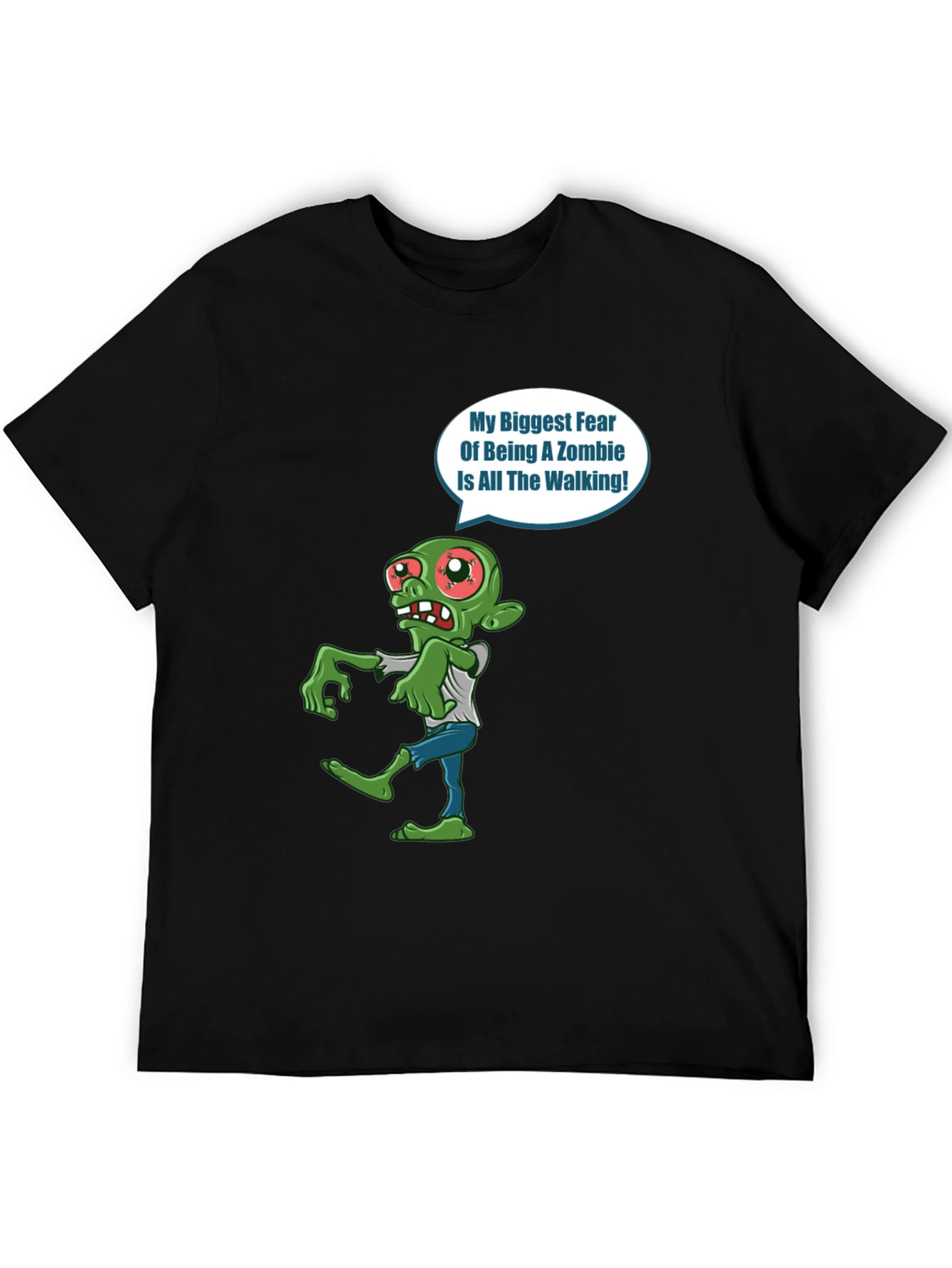 Zombie Fear Walking T-Shirt - Halloween Graphic Tee