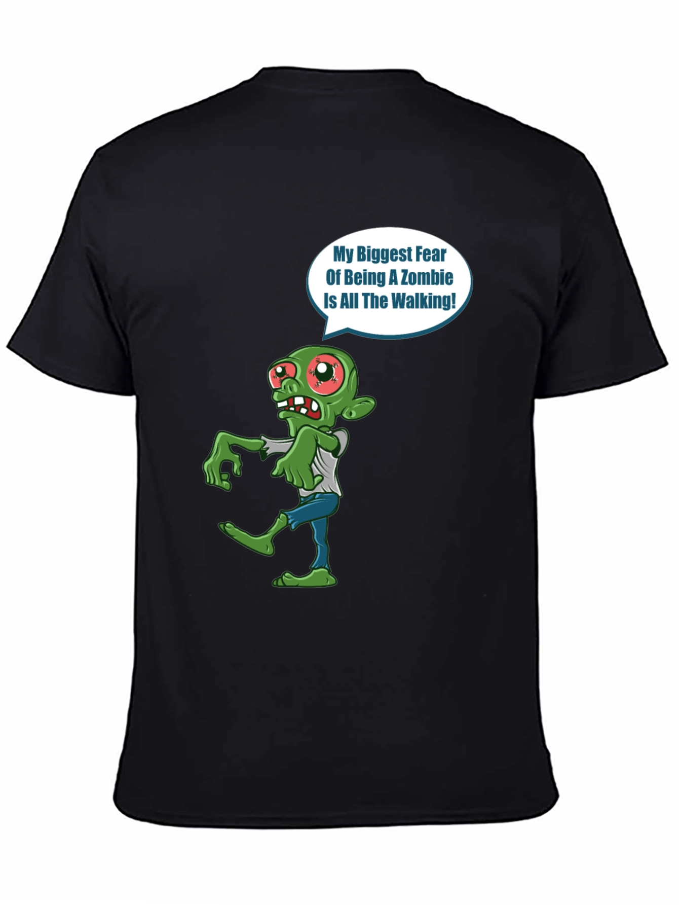 Zombie Fear Walking T-Shirt - Halloween Graphic Tee