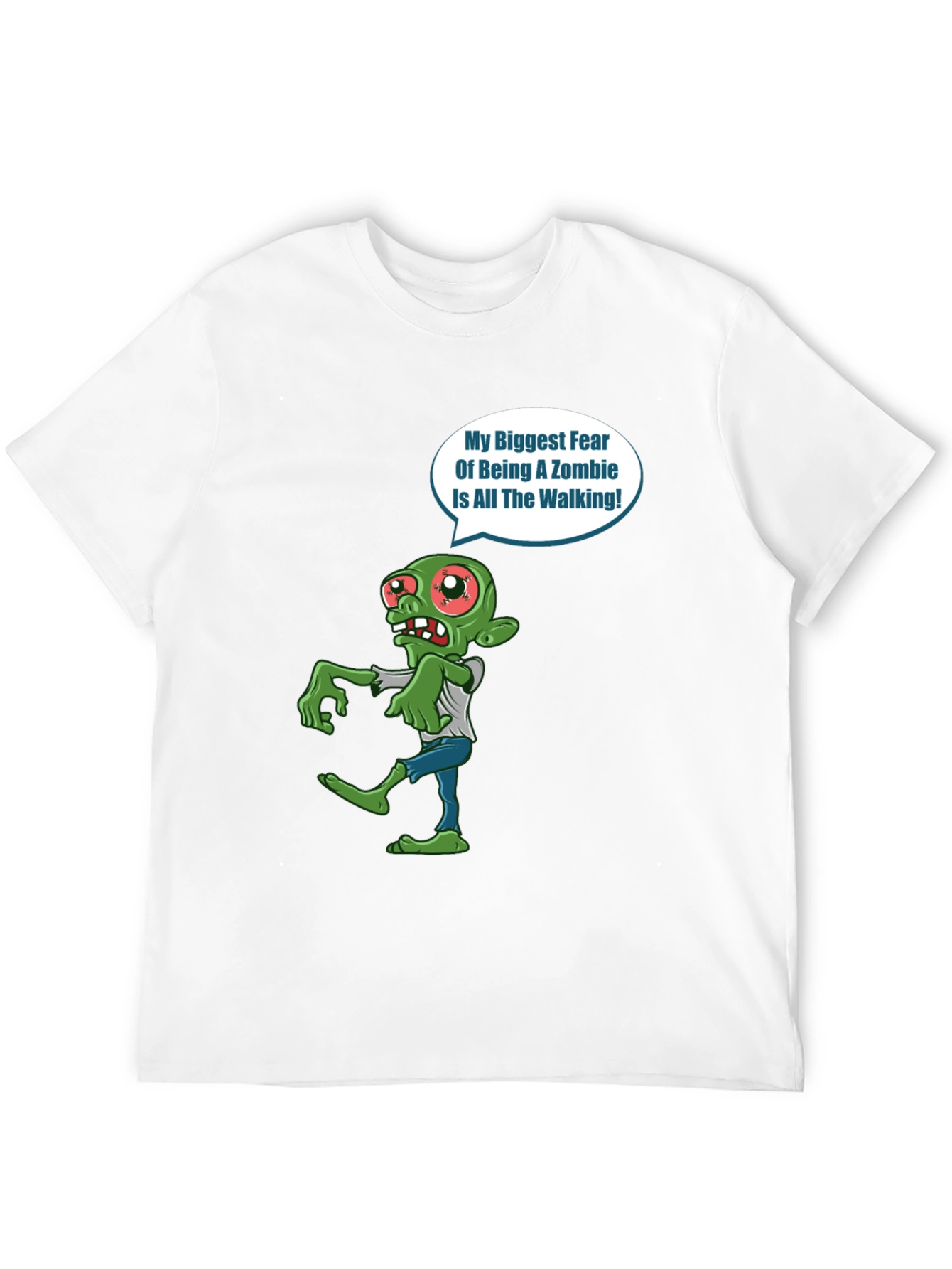 Zombie Fear Walking T-Shirt - Halloween Graphic Tee