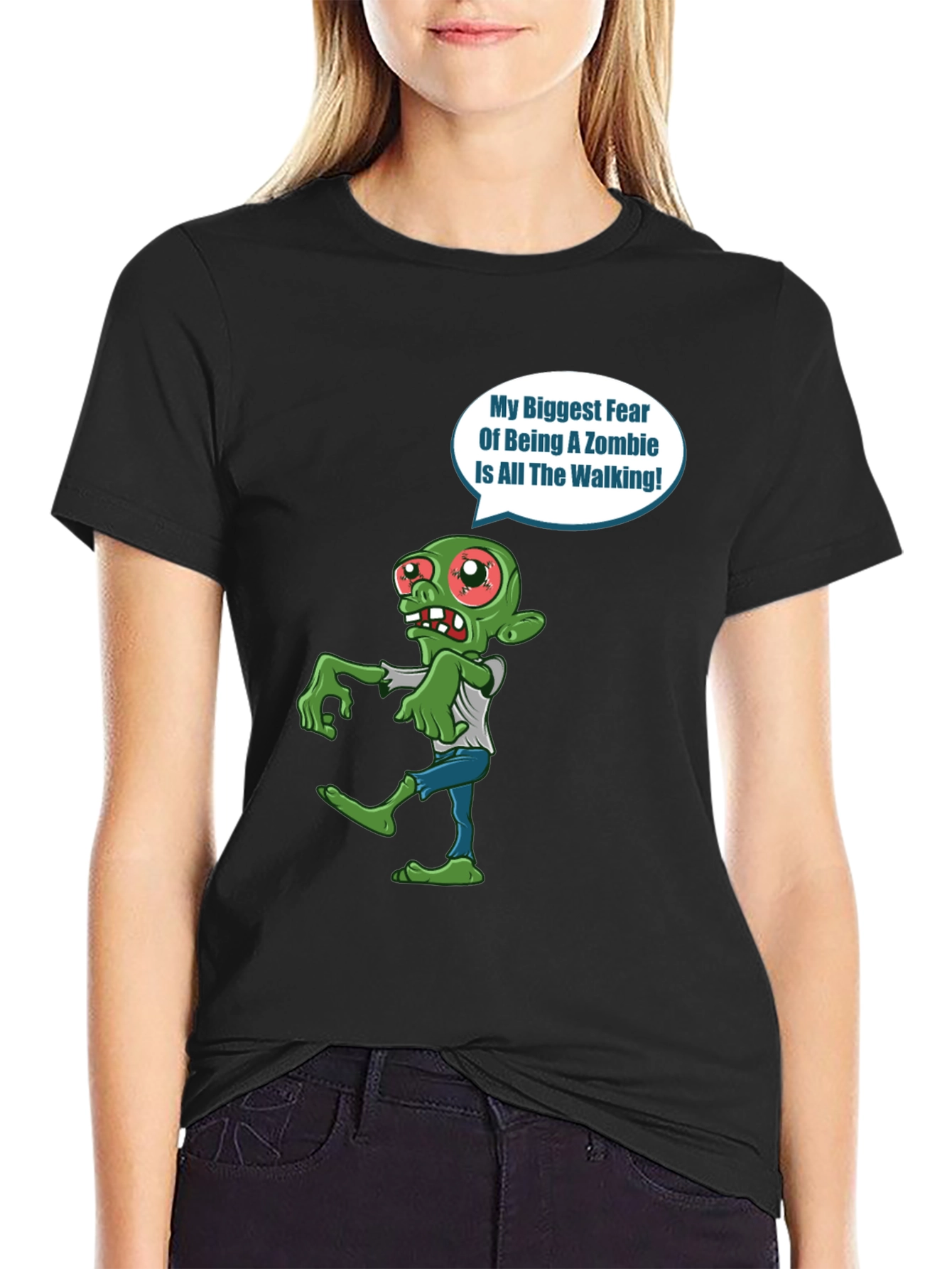Zombie Fear Walking T-Shirt - Halloween Graphic Tee