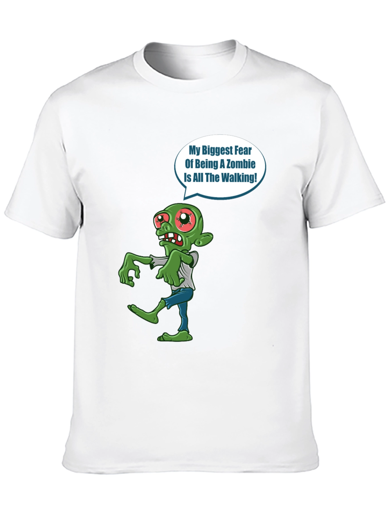 Zombie Fear Walking T-Shirt - Halloween Graphic Tee