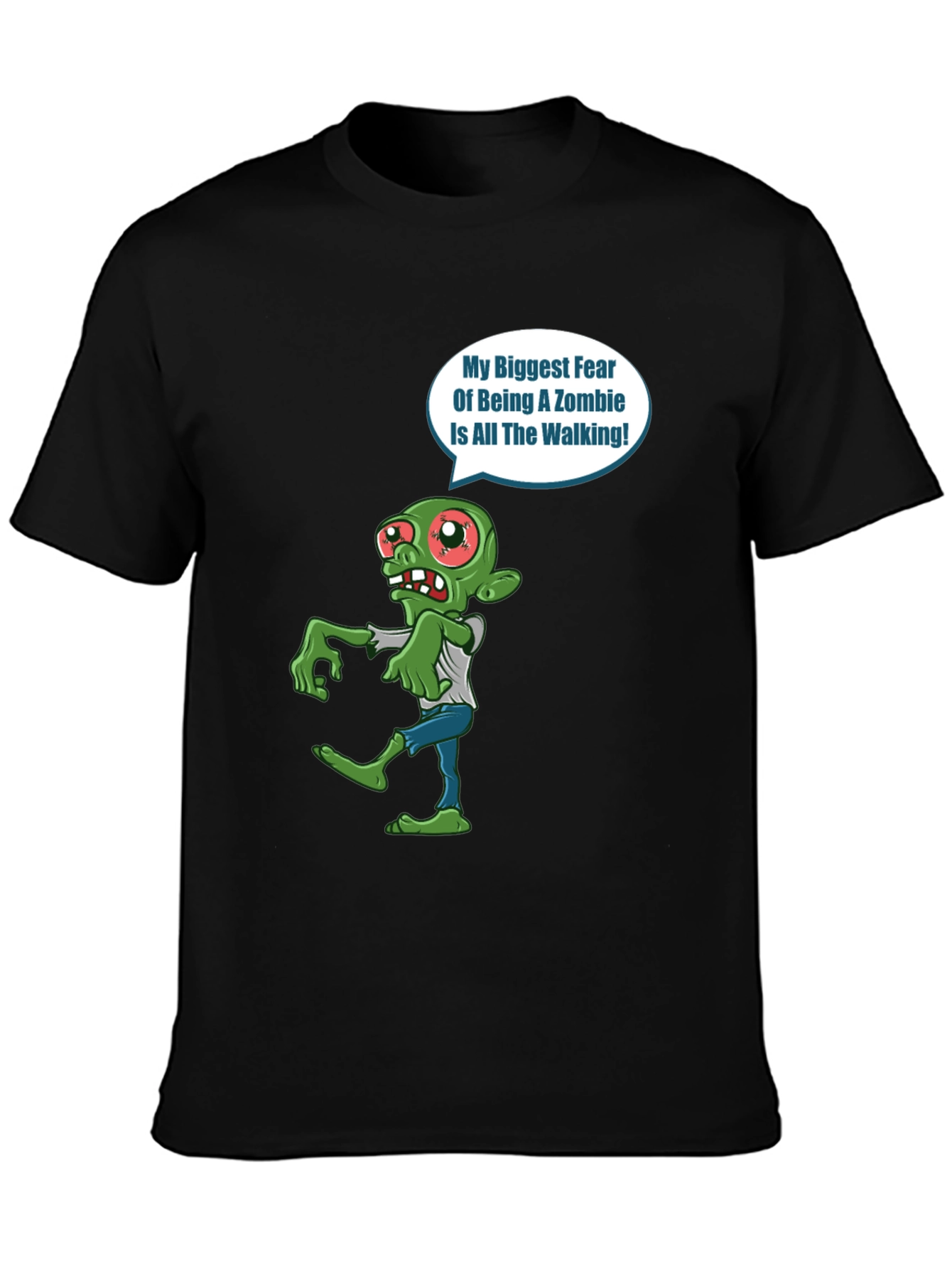 Zombie Fear Walking T-Shirt - Halloween Graphic Tee