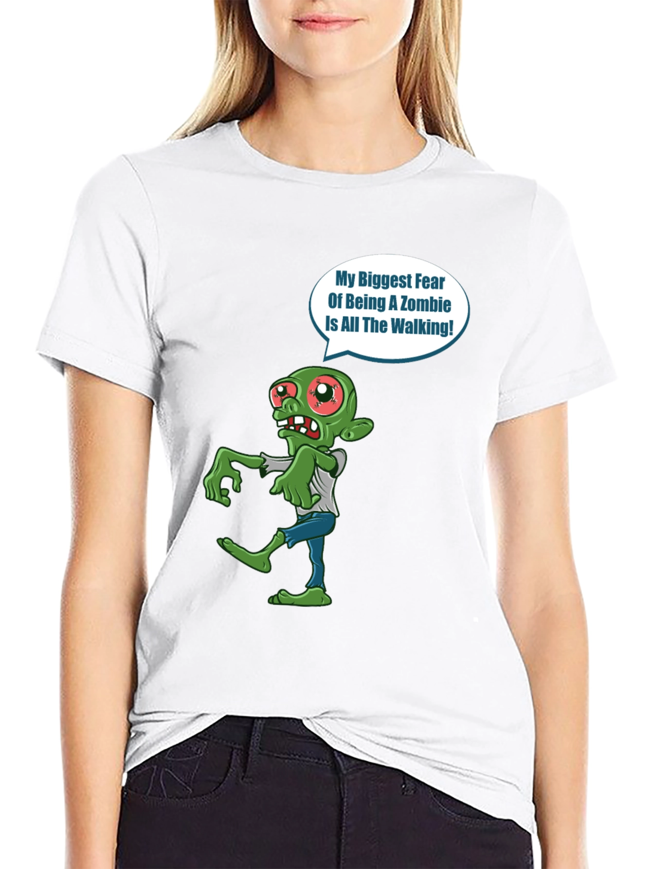 Zombie Fear Walking T-Shirt - Halloween Graphic Tee