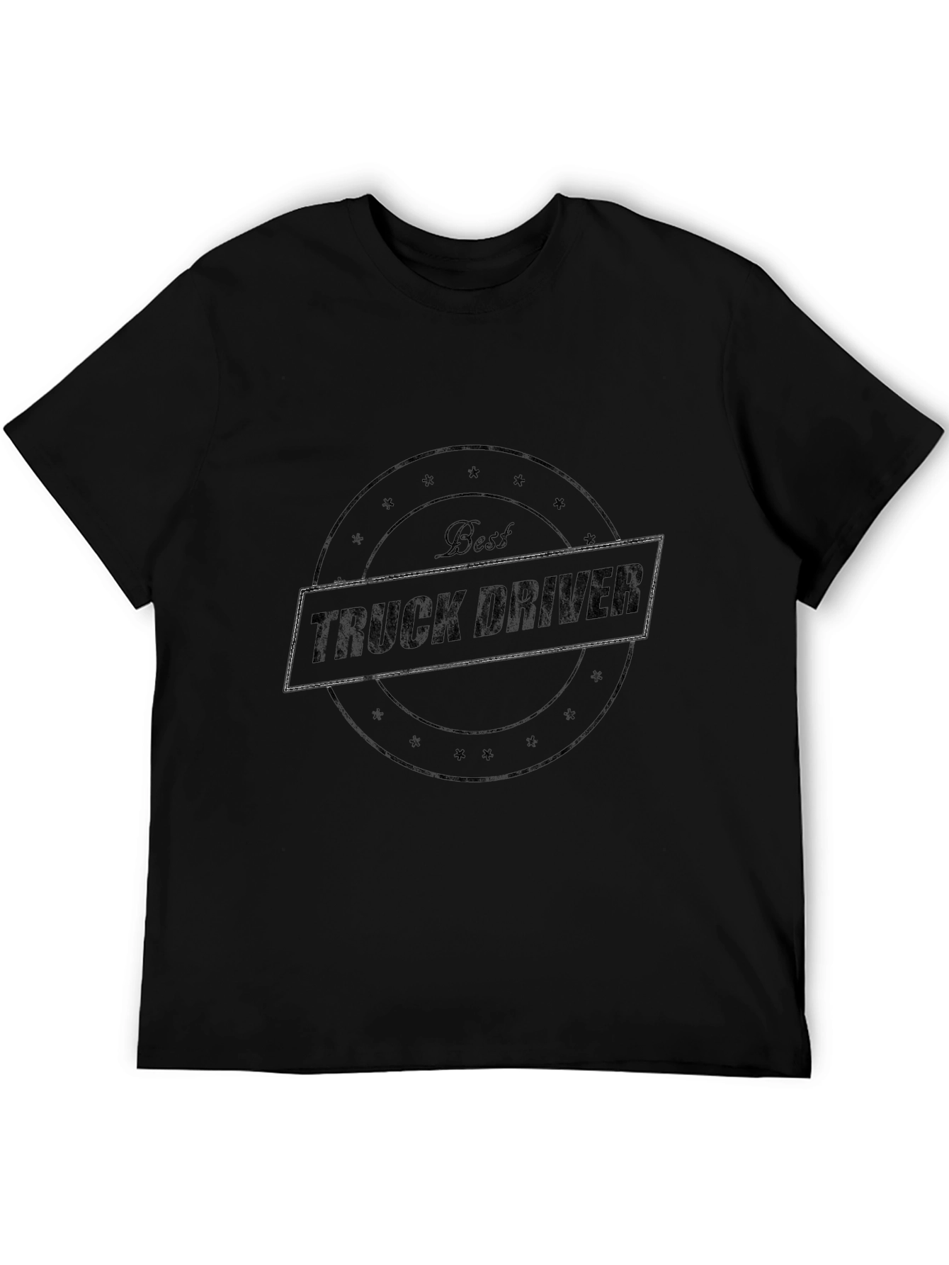 Best Truck Driver Black Graphic T-Shirt
