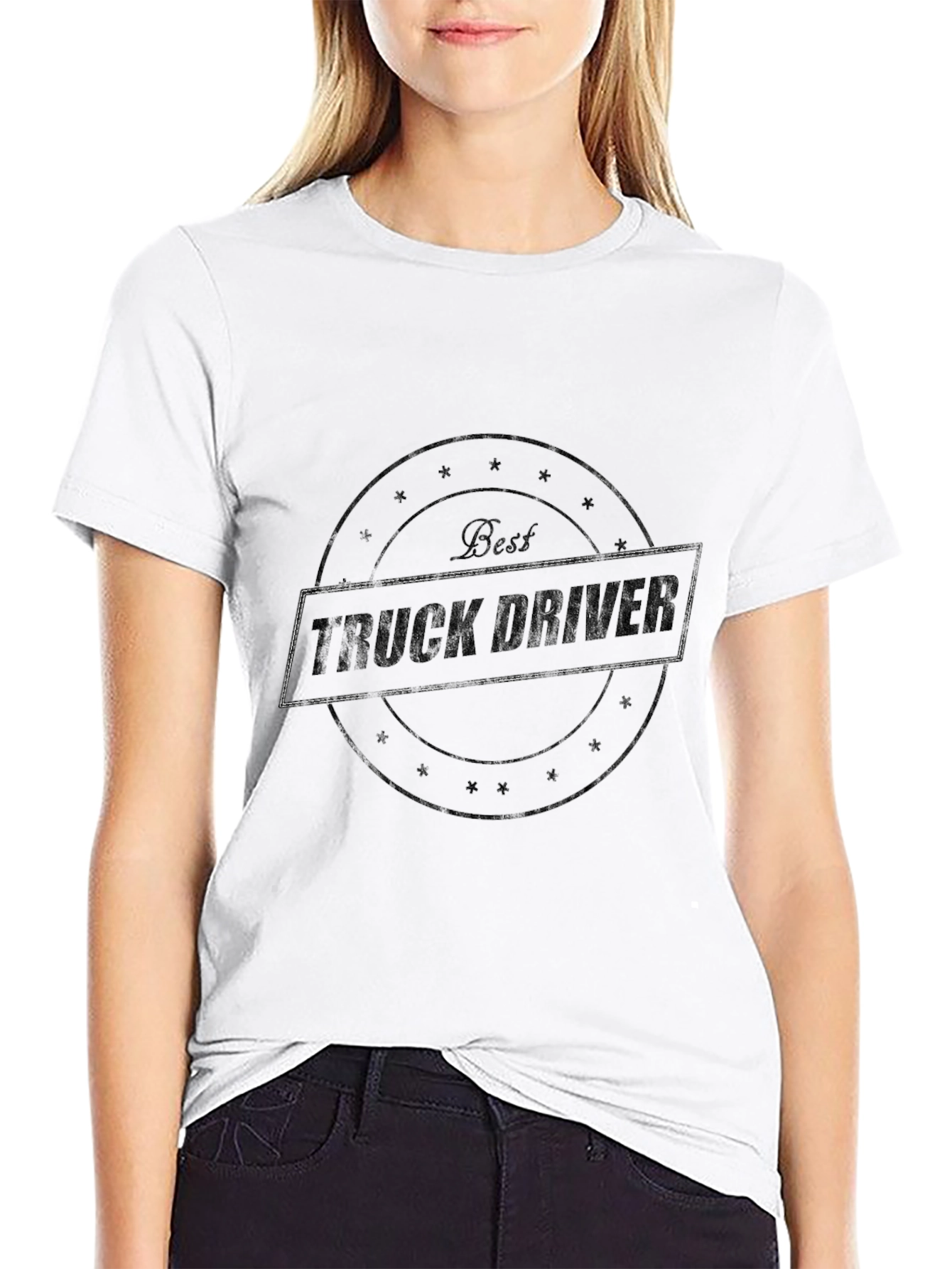 Best Truck Driver Black Graphic T-Shirt