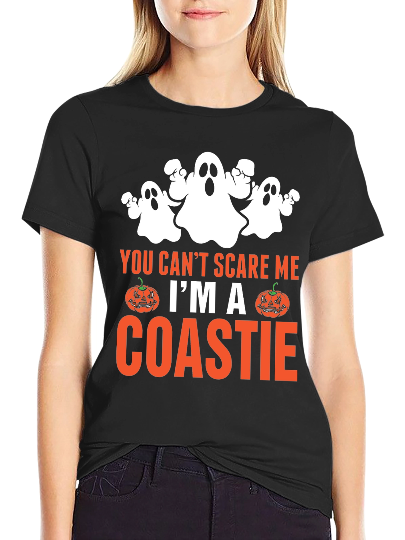 Funny Halloween Coastie Graphic T-Shirt