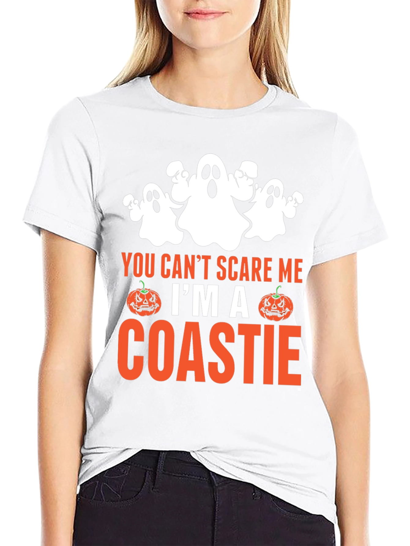 Funny Halloween Coastie Graphic T-Shirt