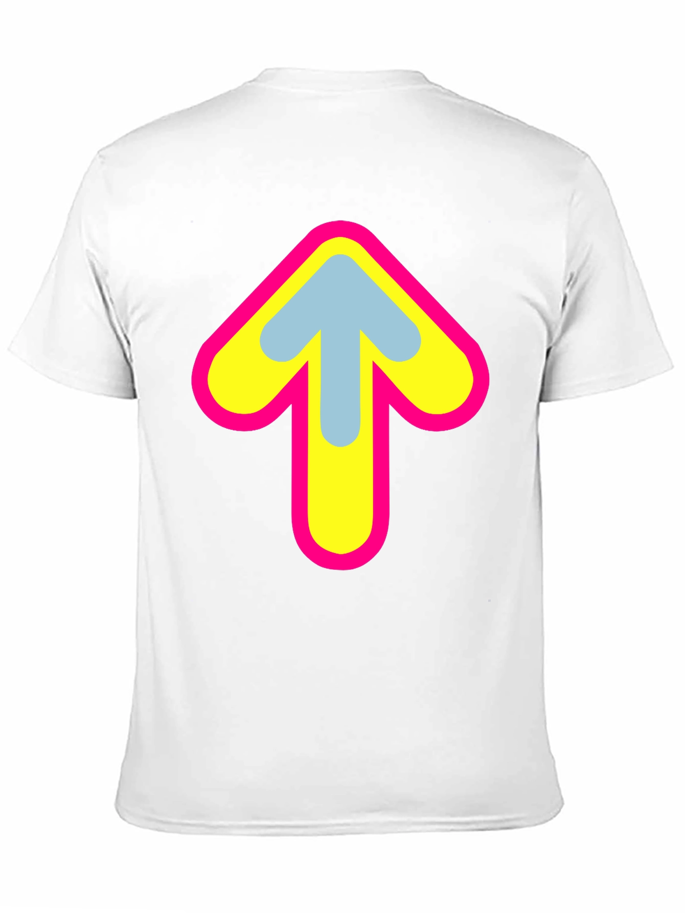 Upward Arrow Graphic Tee - Retro Style