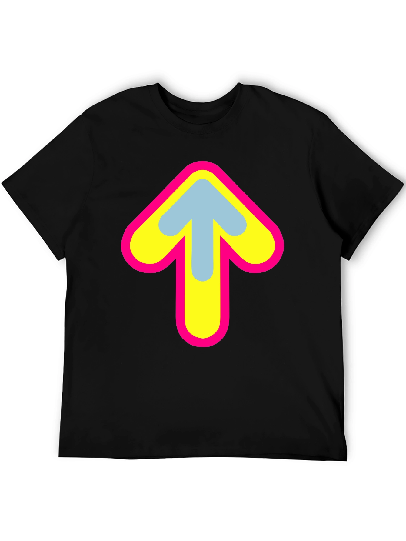 Upward Arrow Graphic Tee - Retro Style
