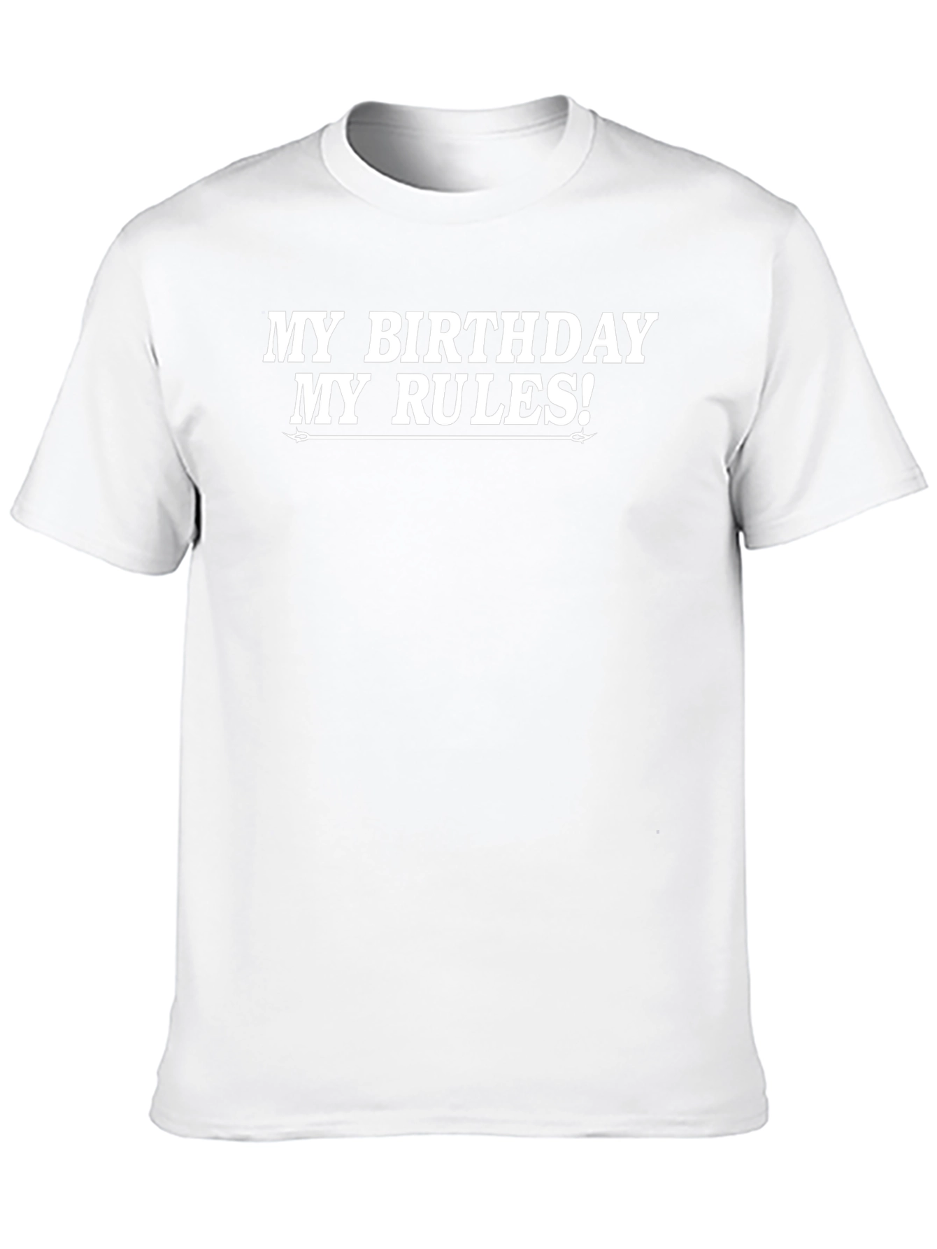 My Birthday My Rules! Black Graphic Tee