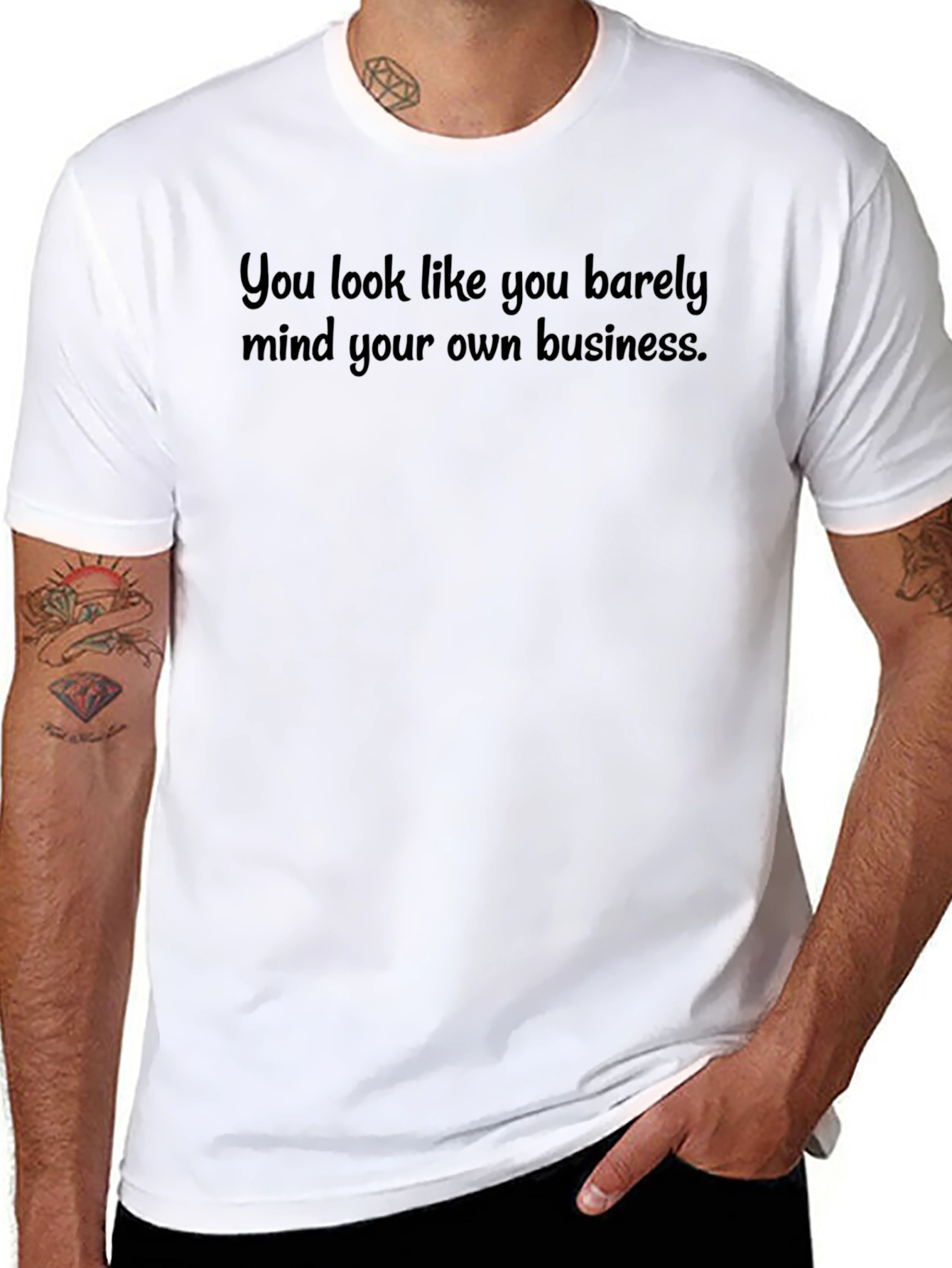 Mind Your Own Business Tee - Funny Sarcastic T-Shirt