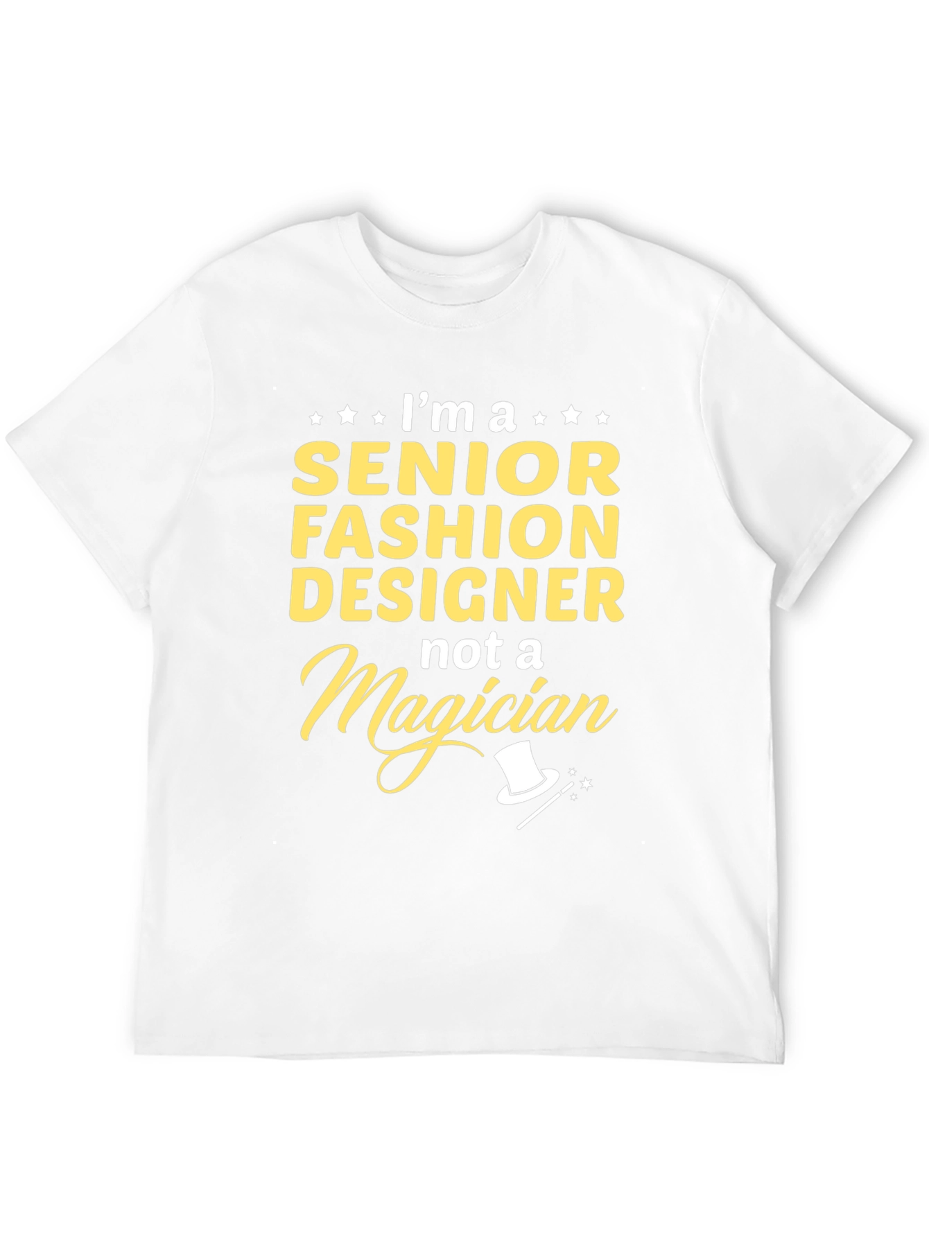 Senior Fashion Designer T-Shirt Funny Magician Graphic Tee