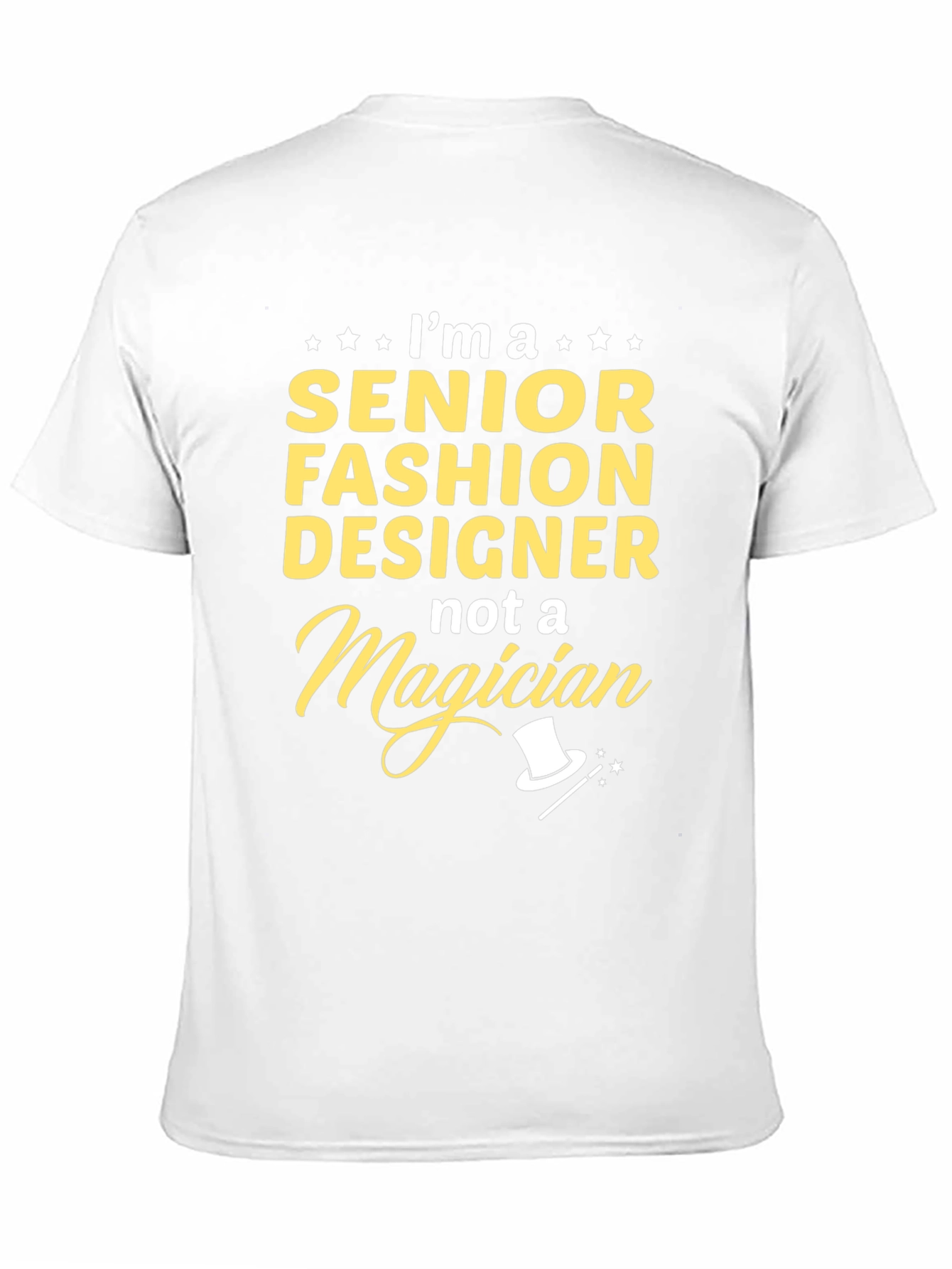 Senior Fashion Designer T-Shirt Funny Magician Graphic Tee