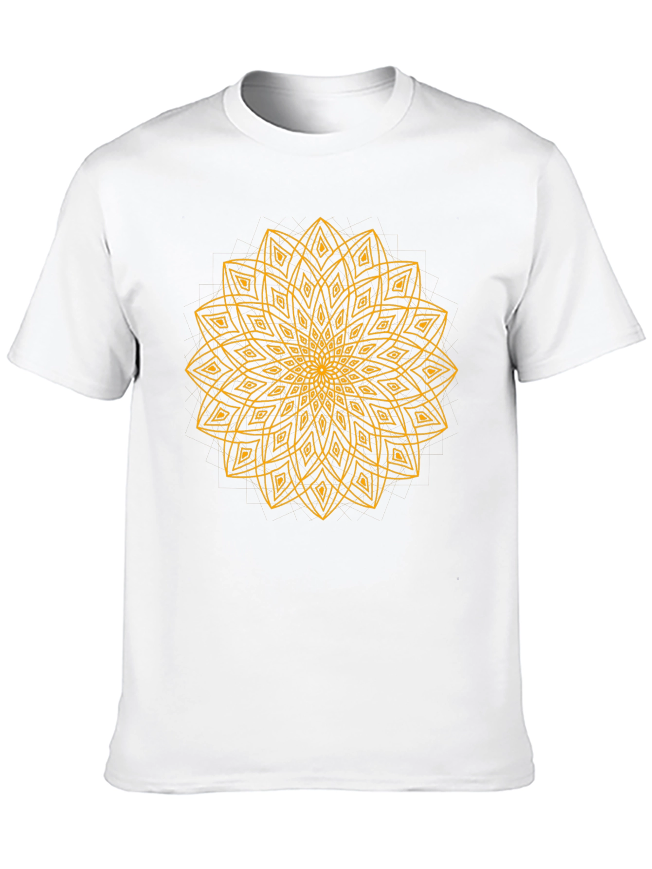 Geometric Mandala T-Shirt - Black