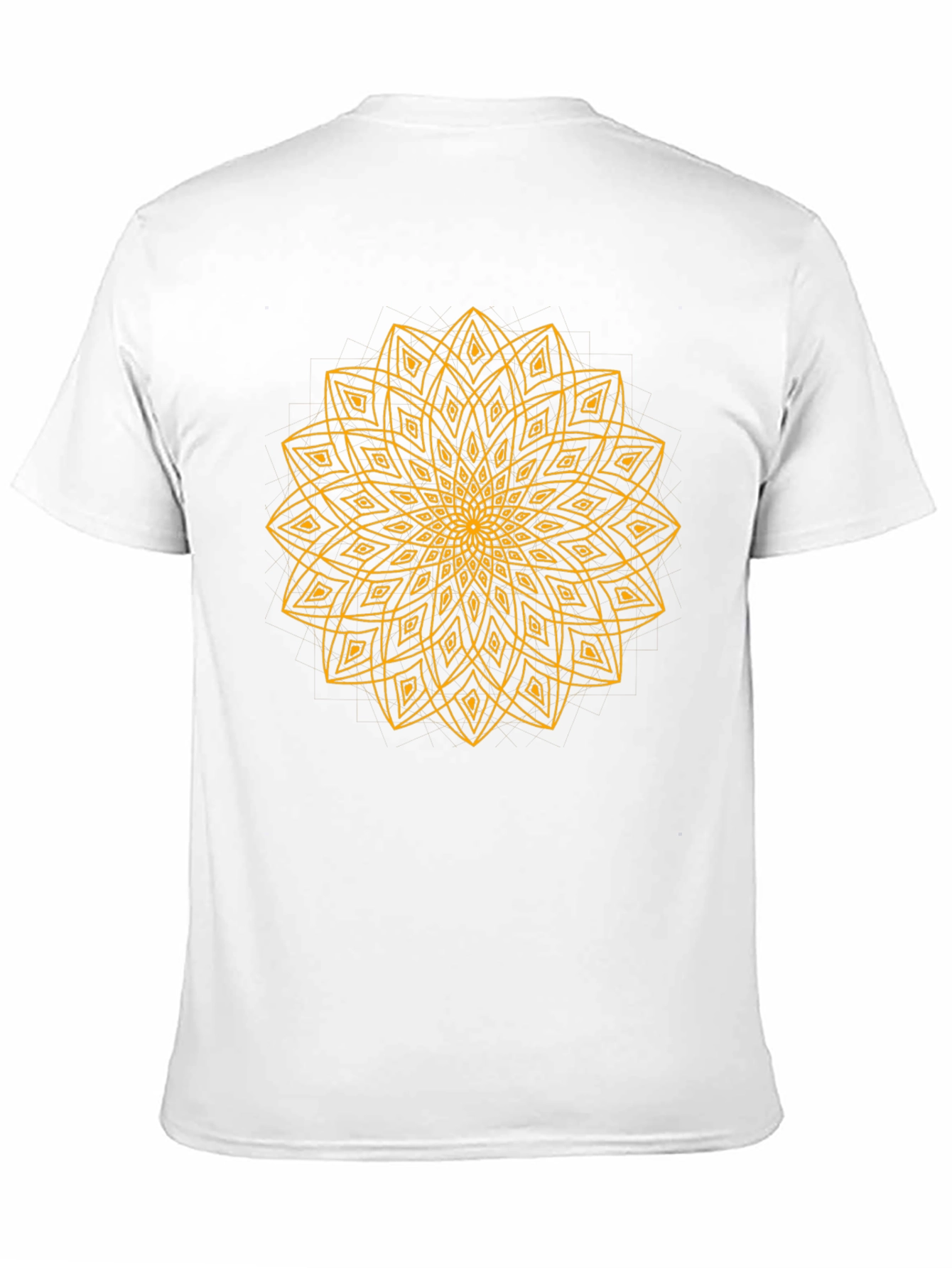 Geometric Mandala T-Shirt - Black