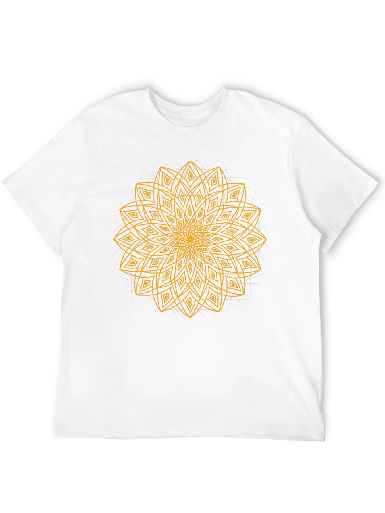 Geometric Mandala T-Shirt - Black