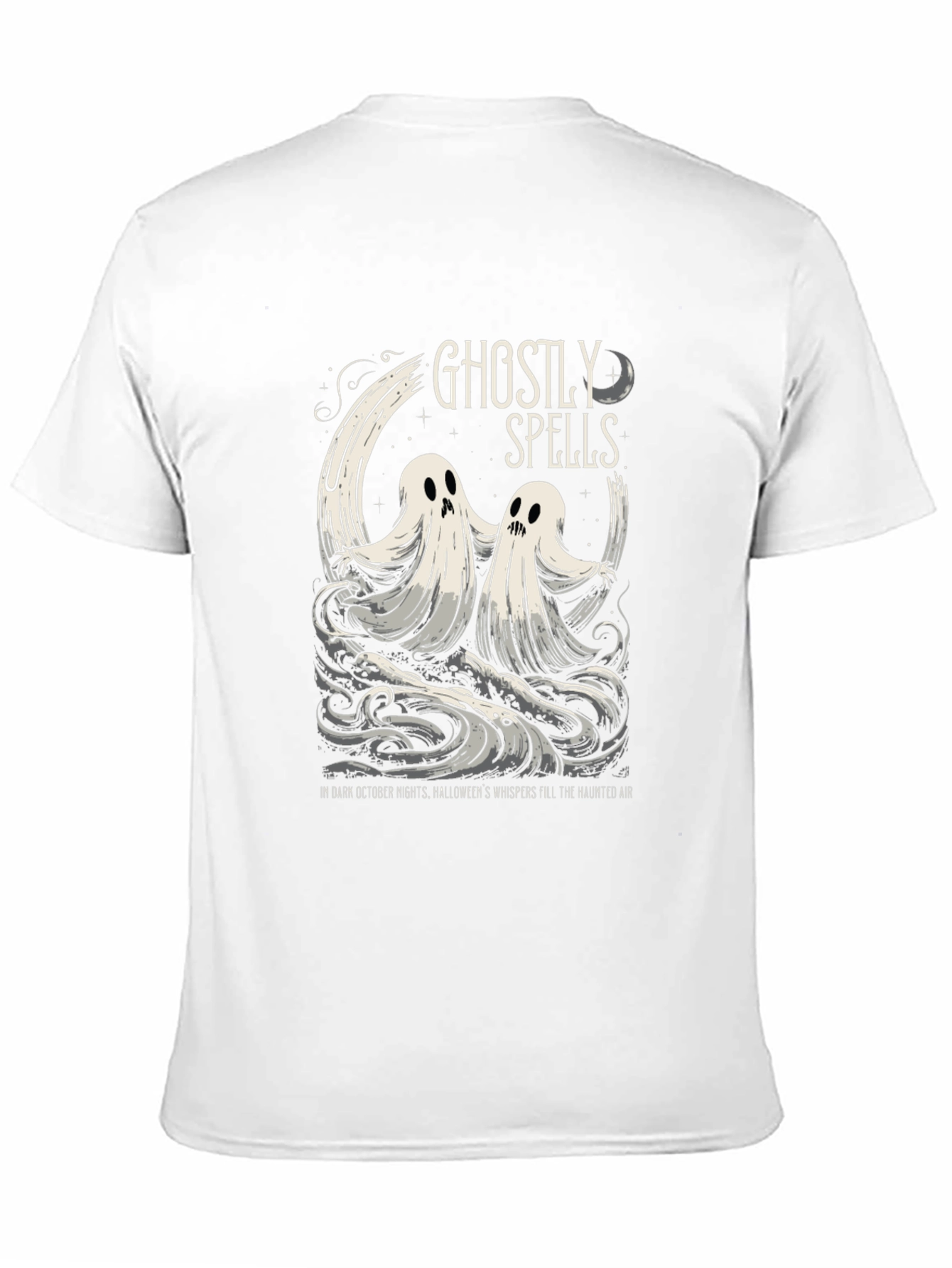 Ghostly Spells Graphic Tee - Halloween Shirt