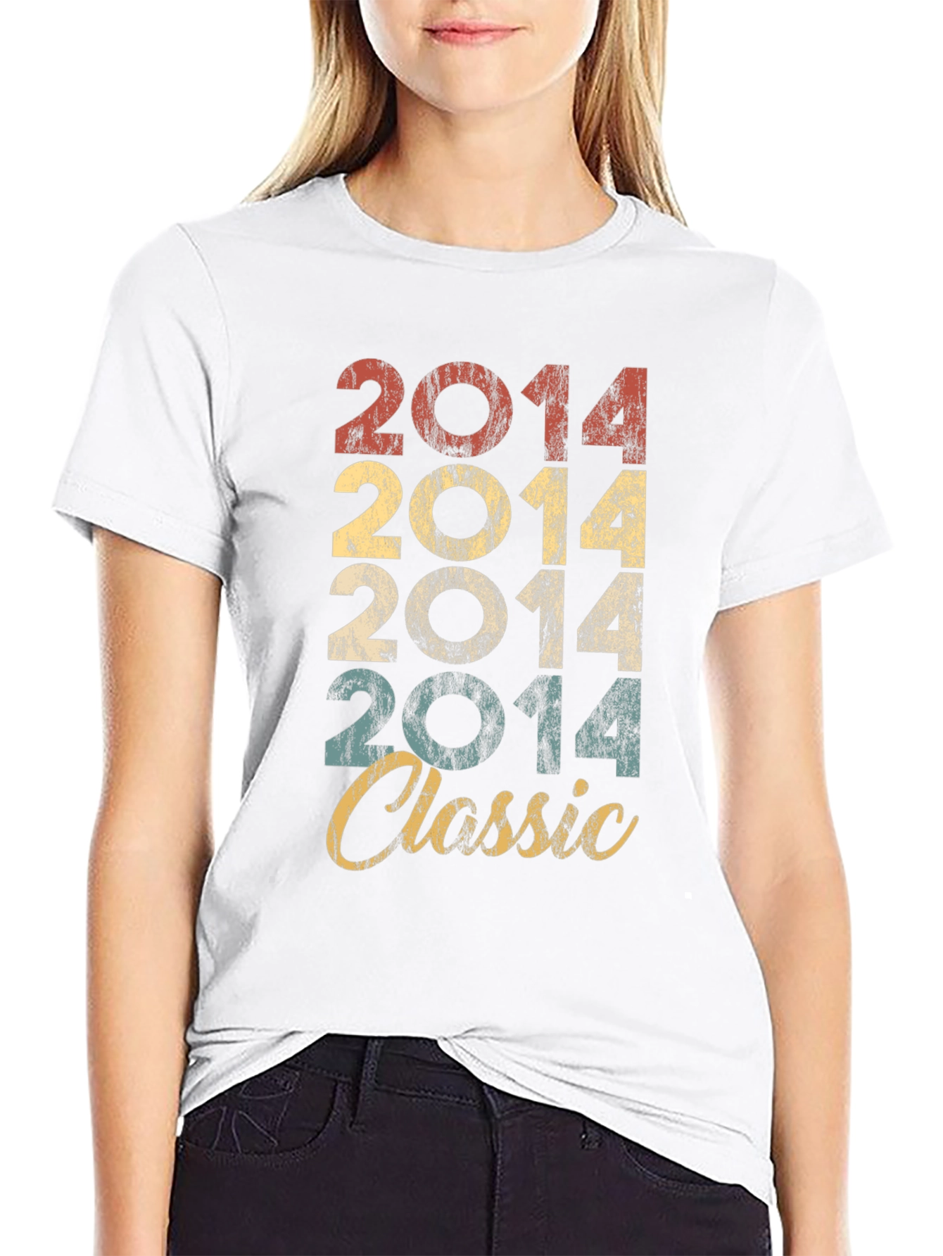 2014 Classic Retro Graphic T-Shirt
