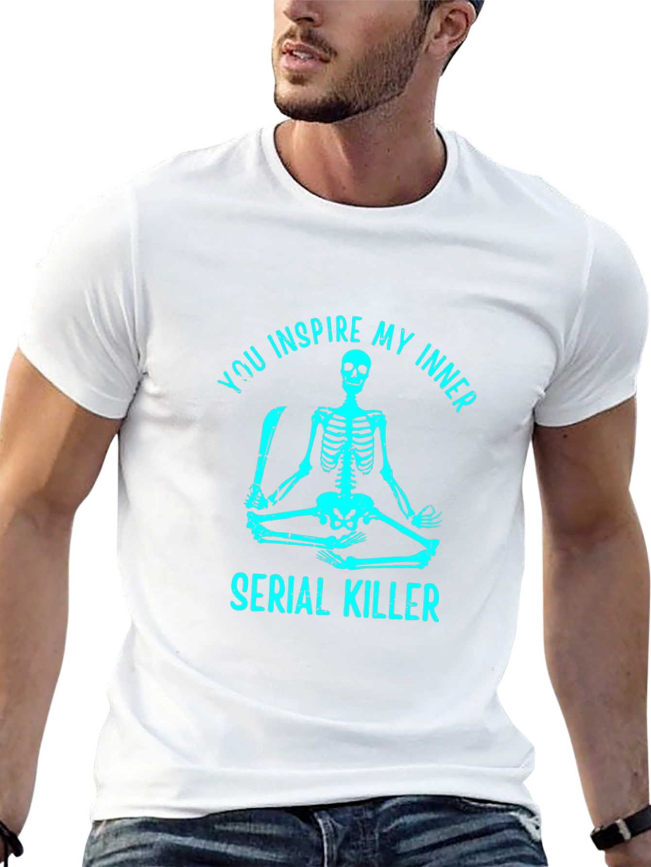 Inspire My Inner Serial Killer Skeleton Graphic Tee