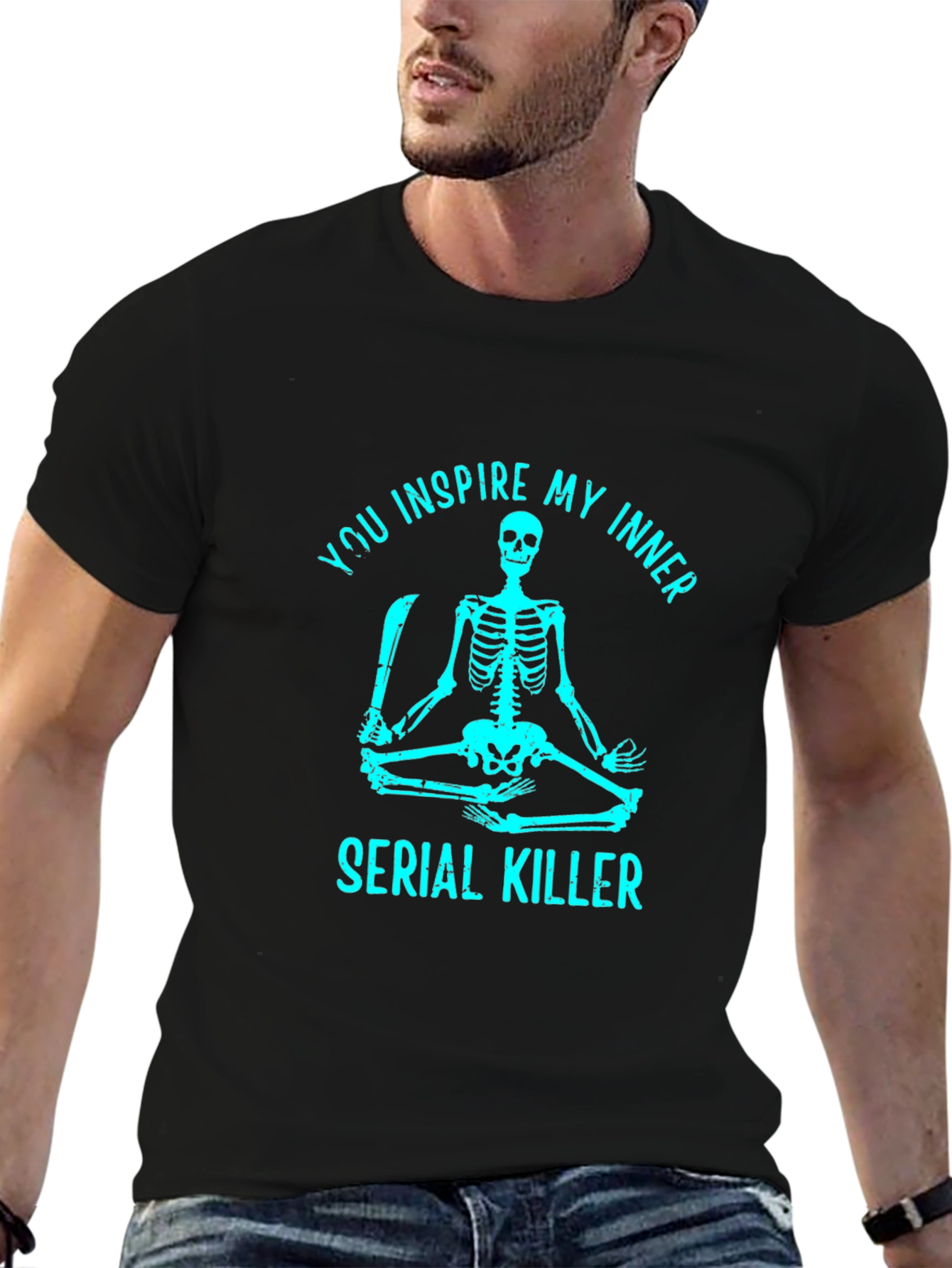 Inspire My Inner Serial Killer Skeleton Graphic Tee