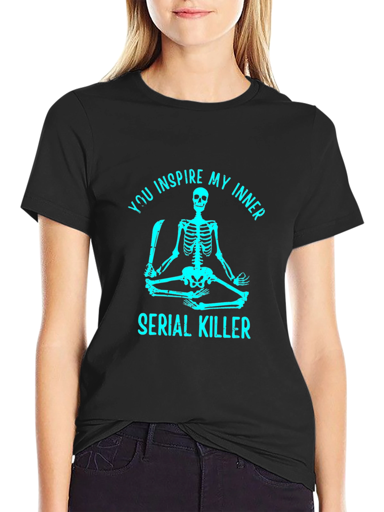 Inspire My Inner Serial Killer Skeleton Graphic Tee