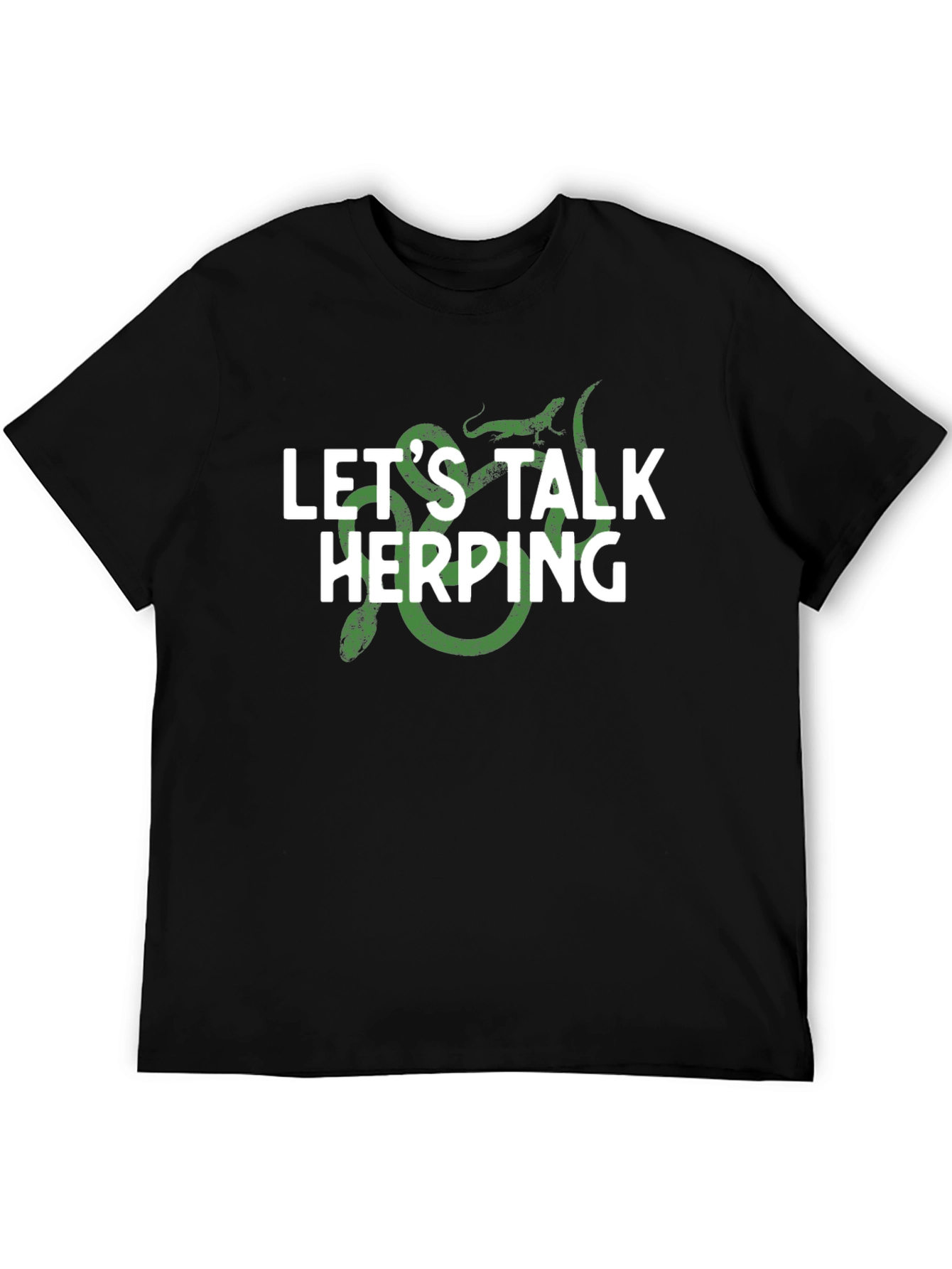 Lets Talk Herping Graphic T-Shirt - Reptile Lover Tee