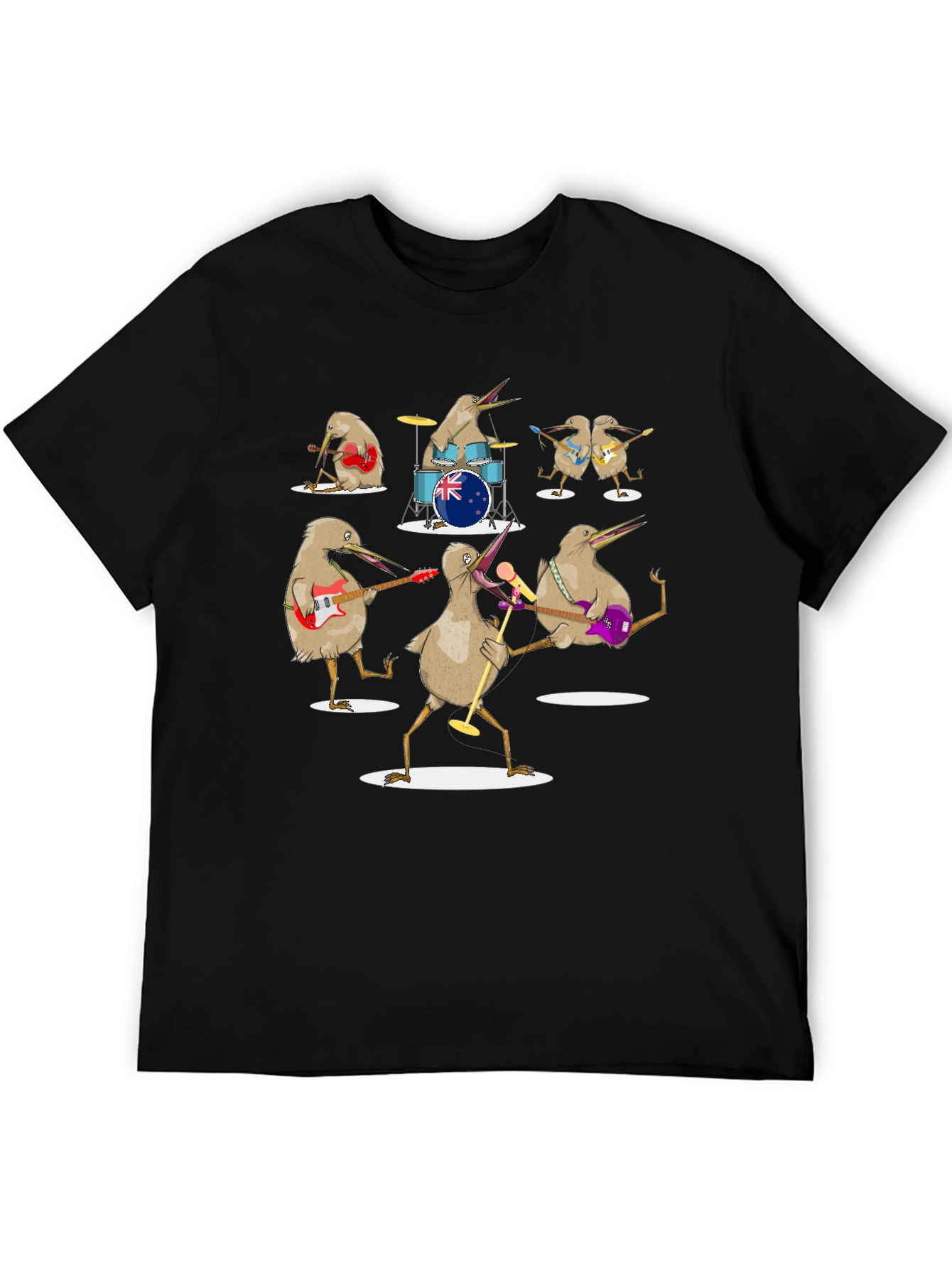 Kiwi Band T-Shirt - Unique Graphic Tee
