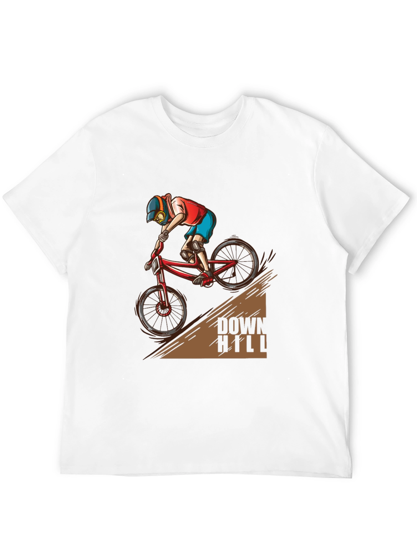 Downhill Biker T-Shirt - Extreme Sports Graphic Tee