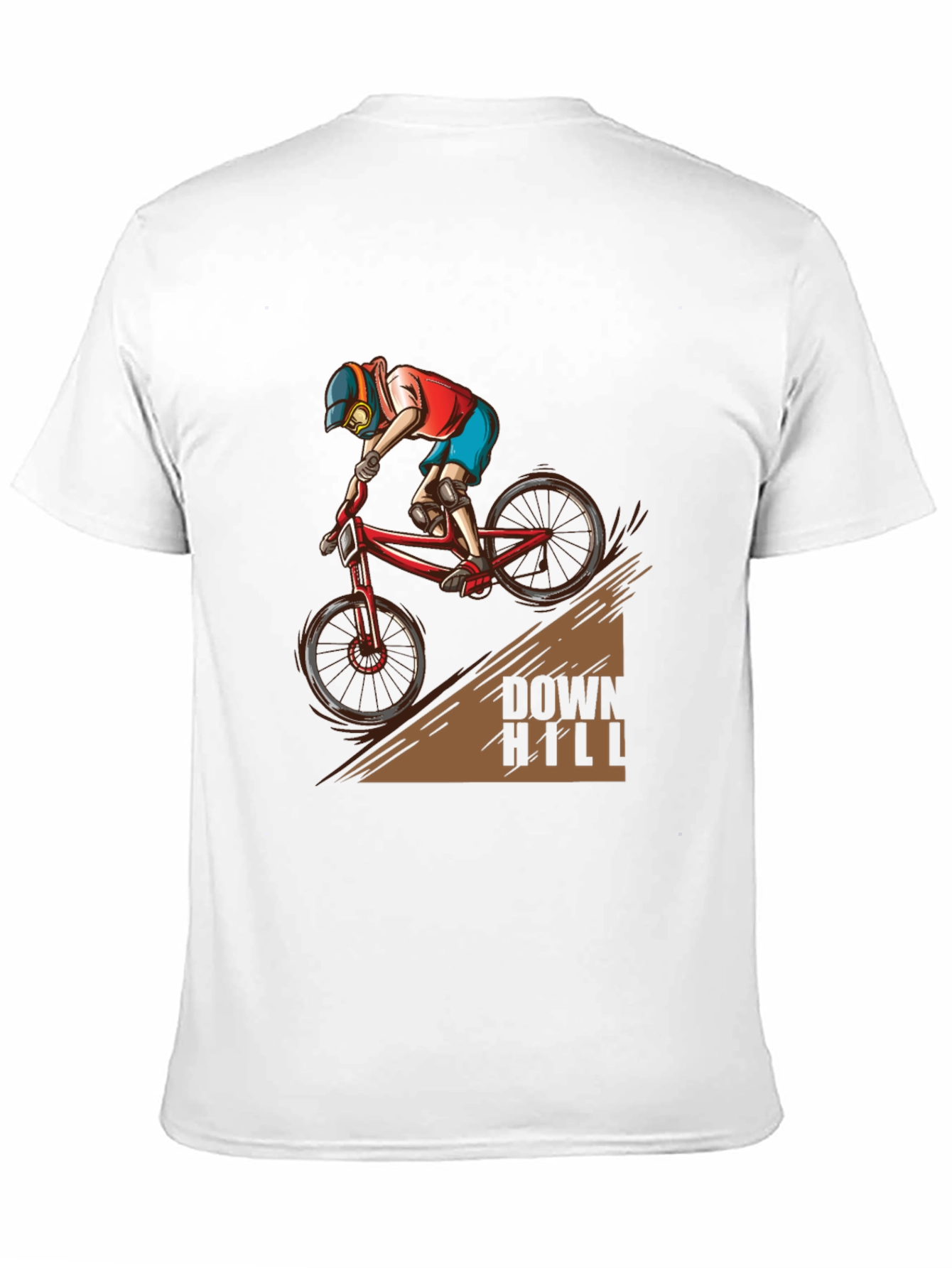 Downhill Biker T-Shirt - Extreme Sports Graphic Tee