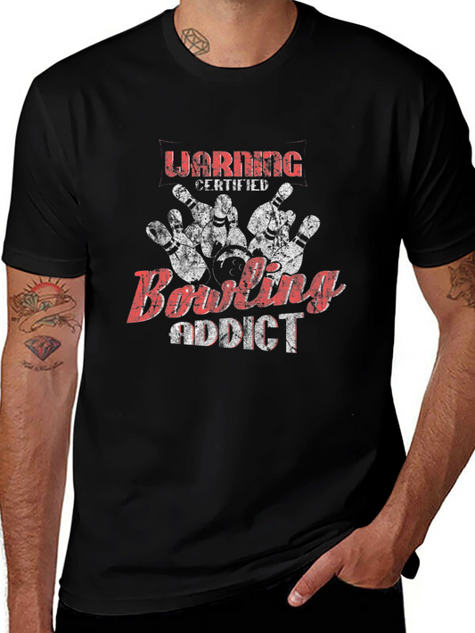 Bowling Addict Black T-Shirt