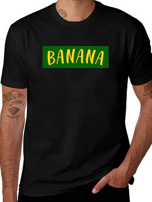 Banana Graphic Black T-Shirt