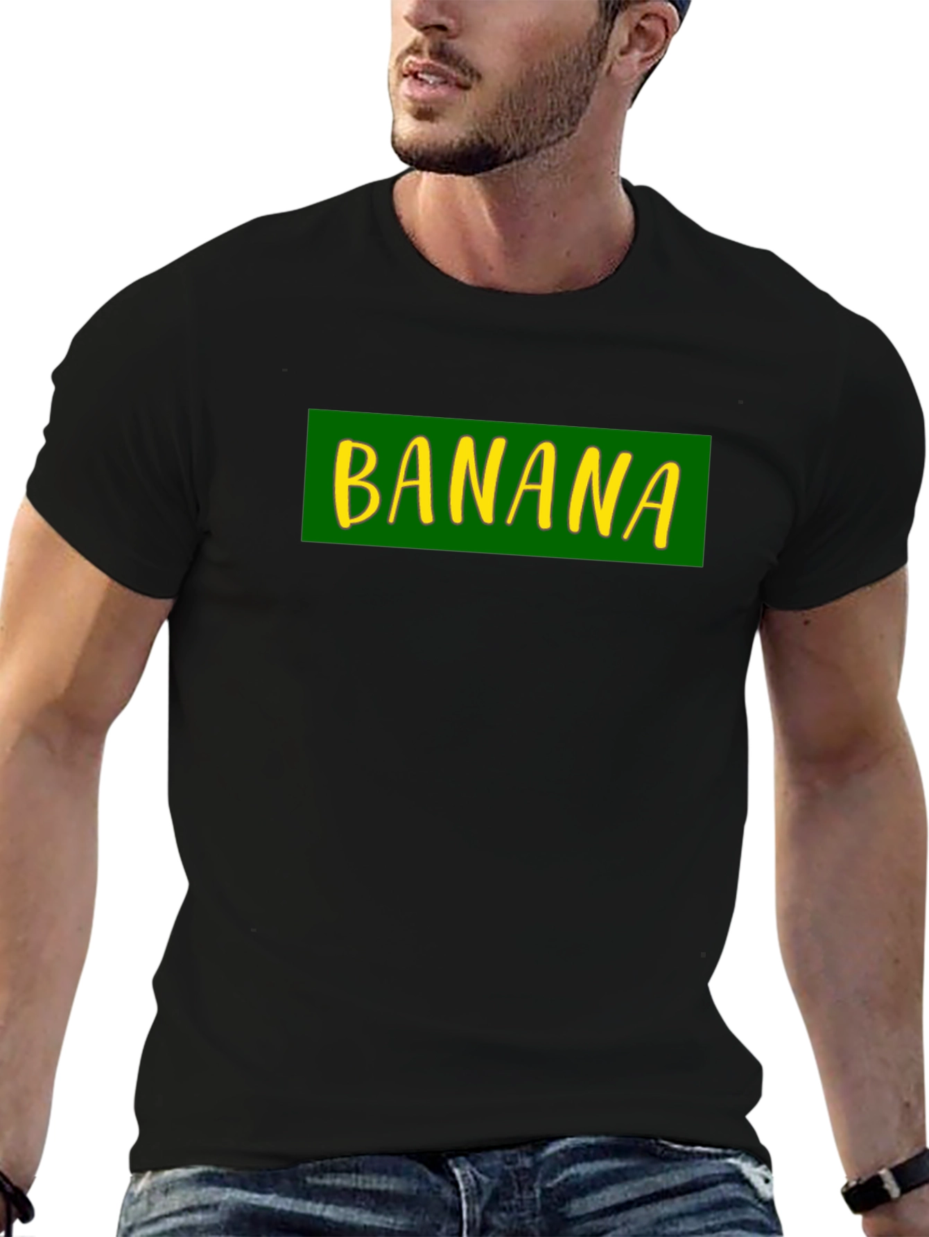 Banana Graphic Black T-Shirt