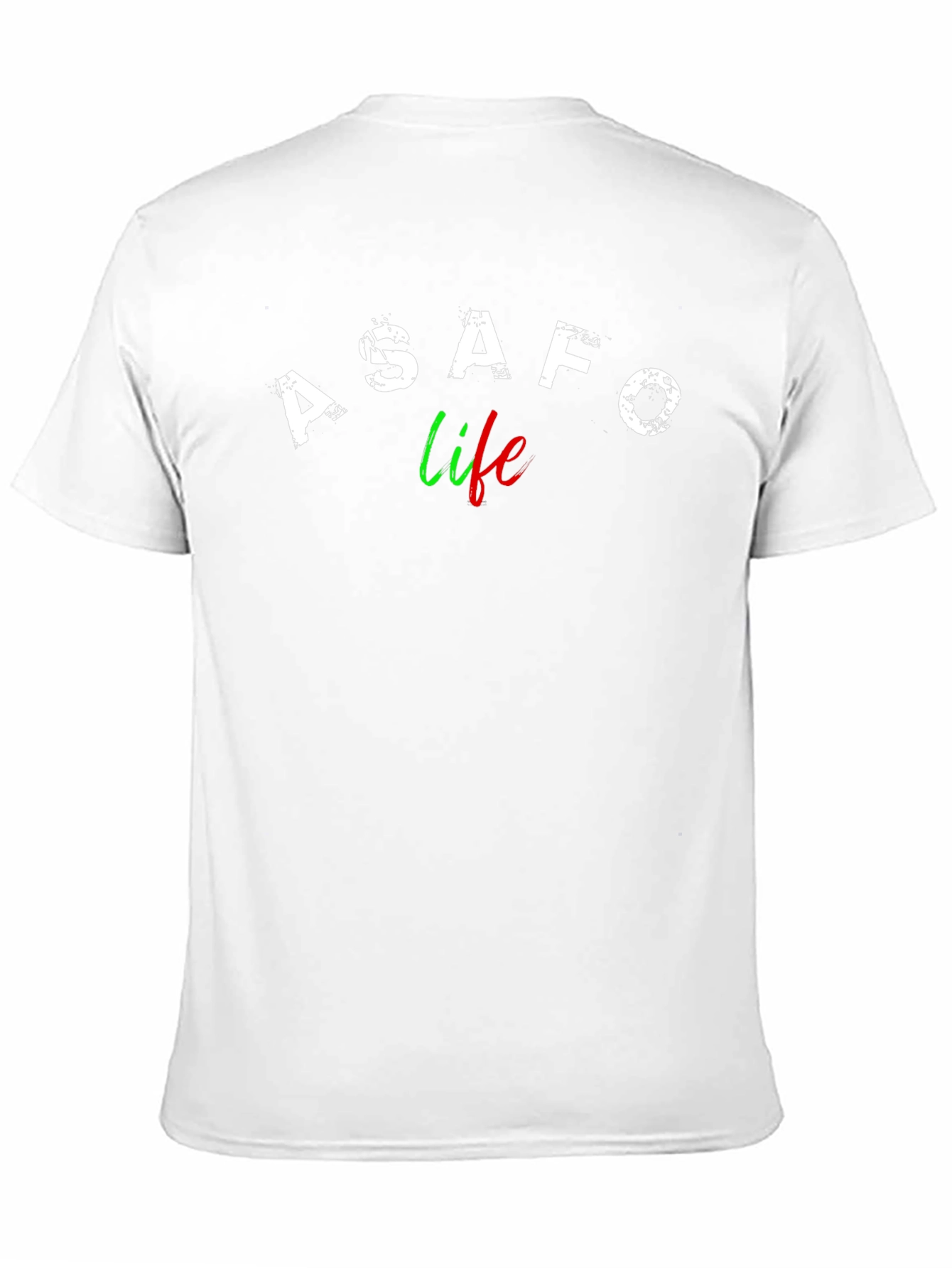 ASAFO Life Graphic Tee - Stylish Black T-Shirt