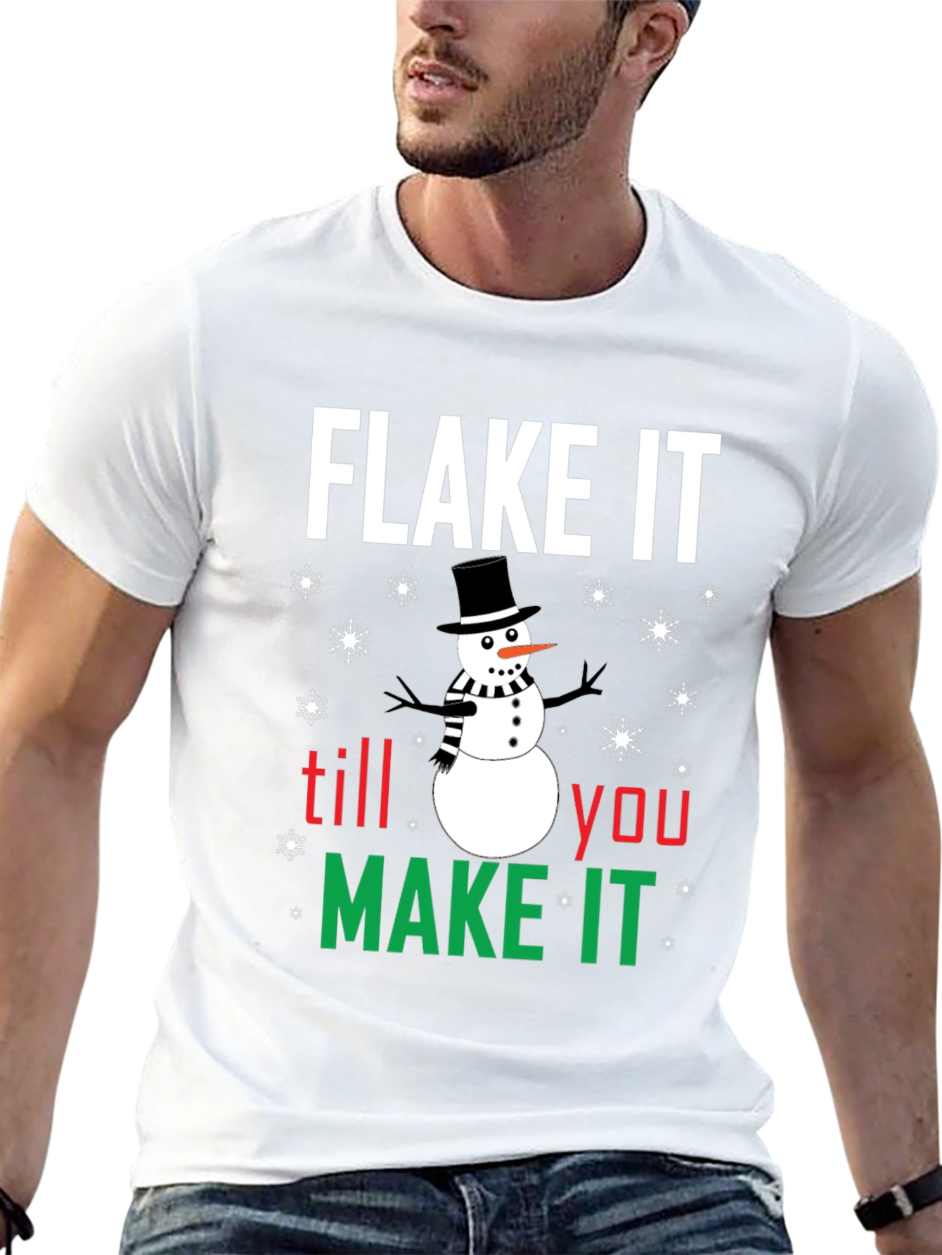 Flake It Till You Make It Holiday T-Shirt
