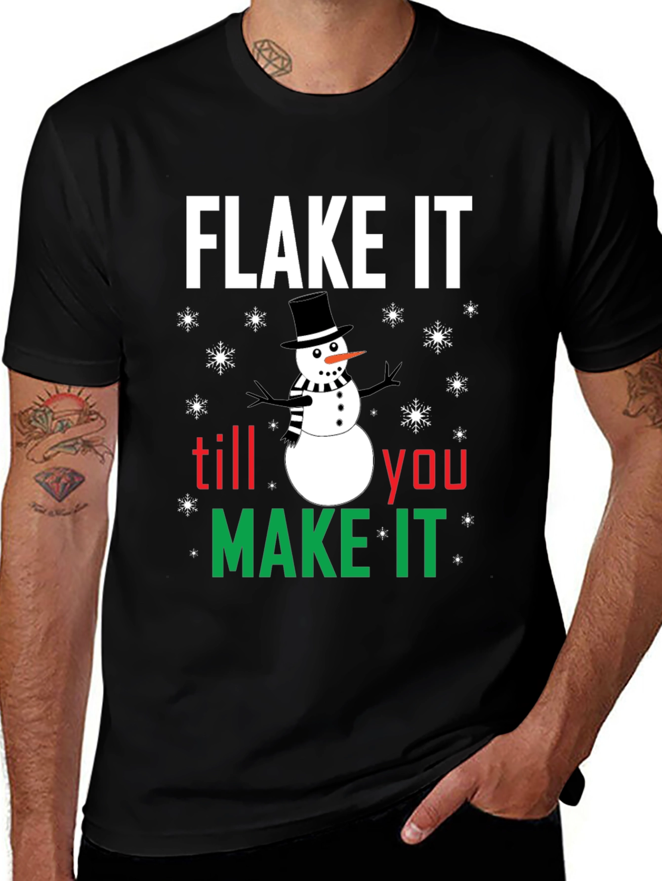 Flake It Till You Make It Holiday T-Shirt