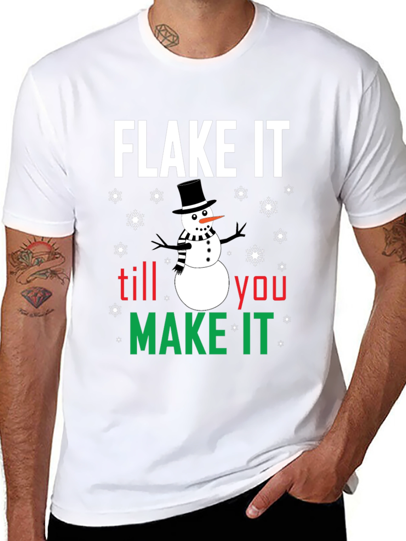 Flake It Till You Make It Holiday T-Shirt