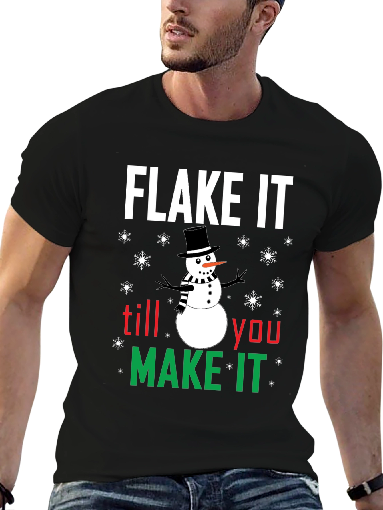Flake It Till You Make It Holiday T-Shirt