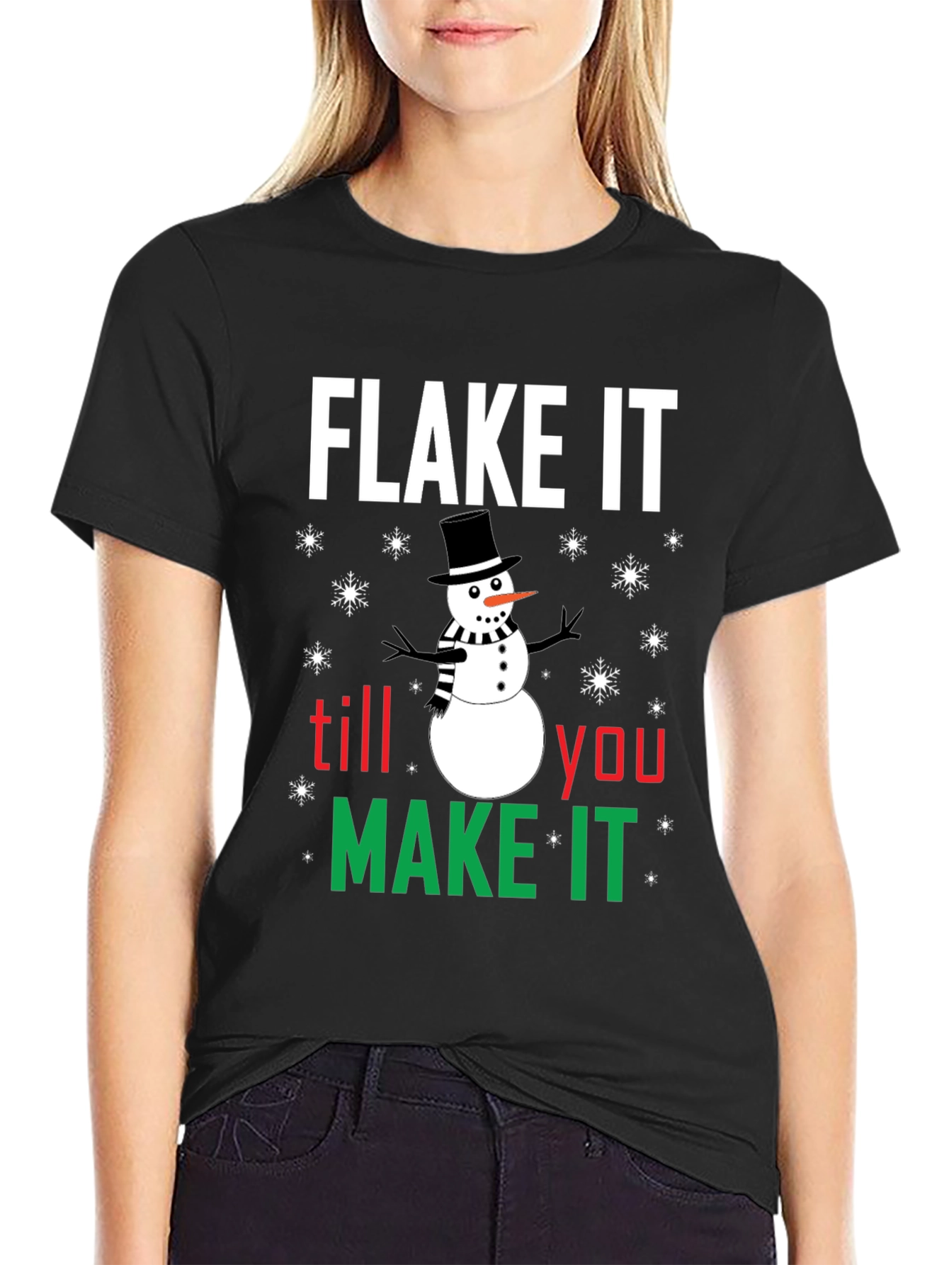 Flake It Till You Make It Holiday T-Shirt