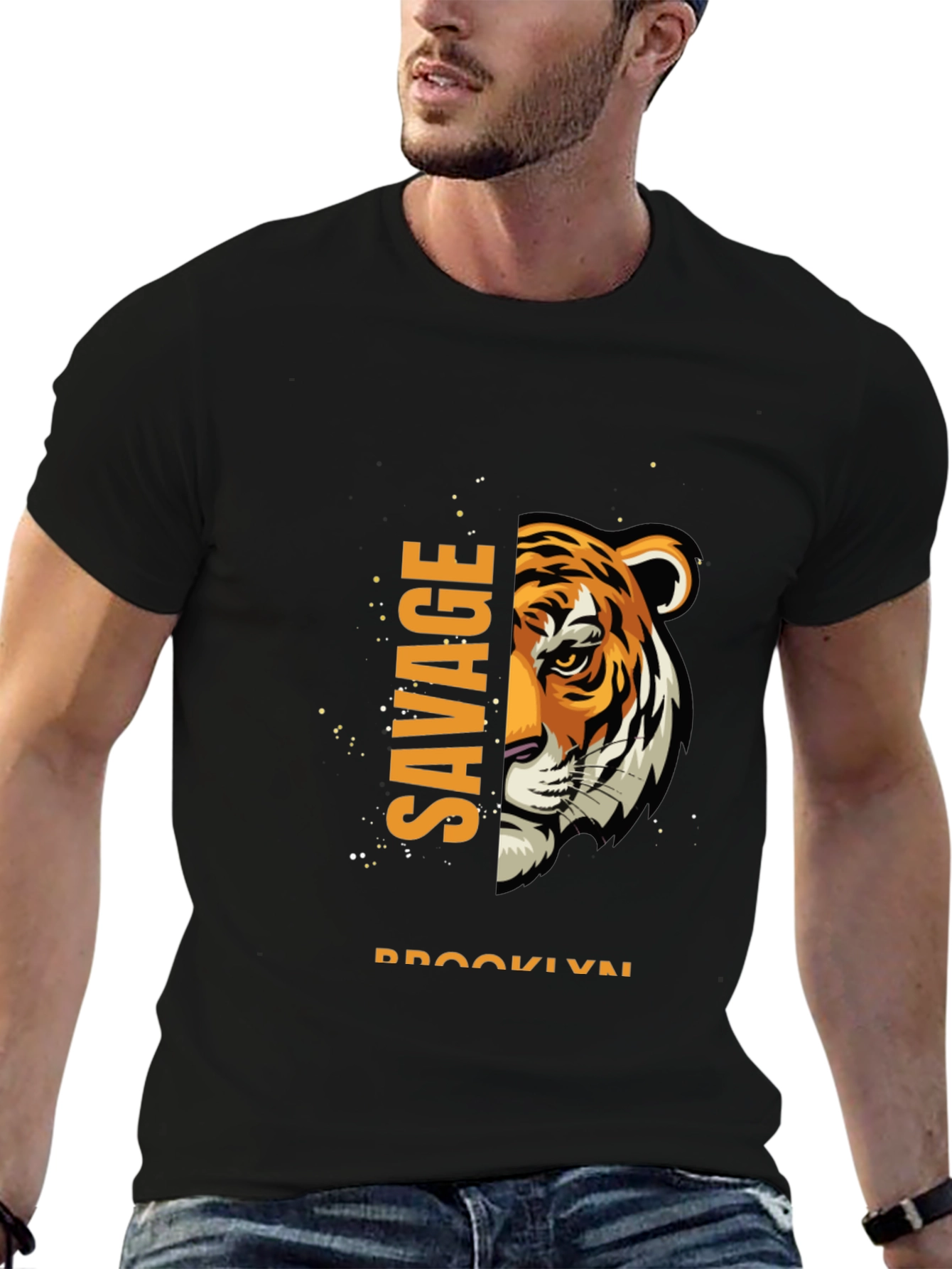 Savage Brooklyn Tiger Graphic T-Shirt