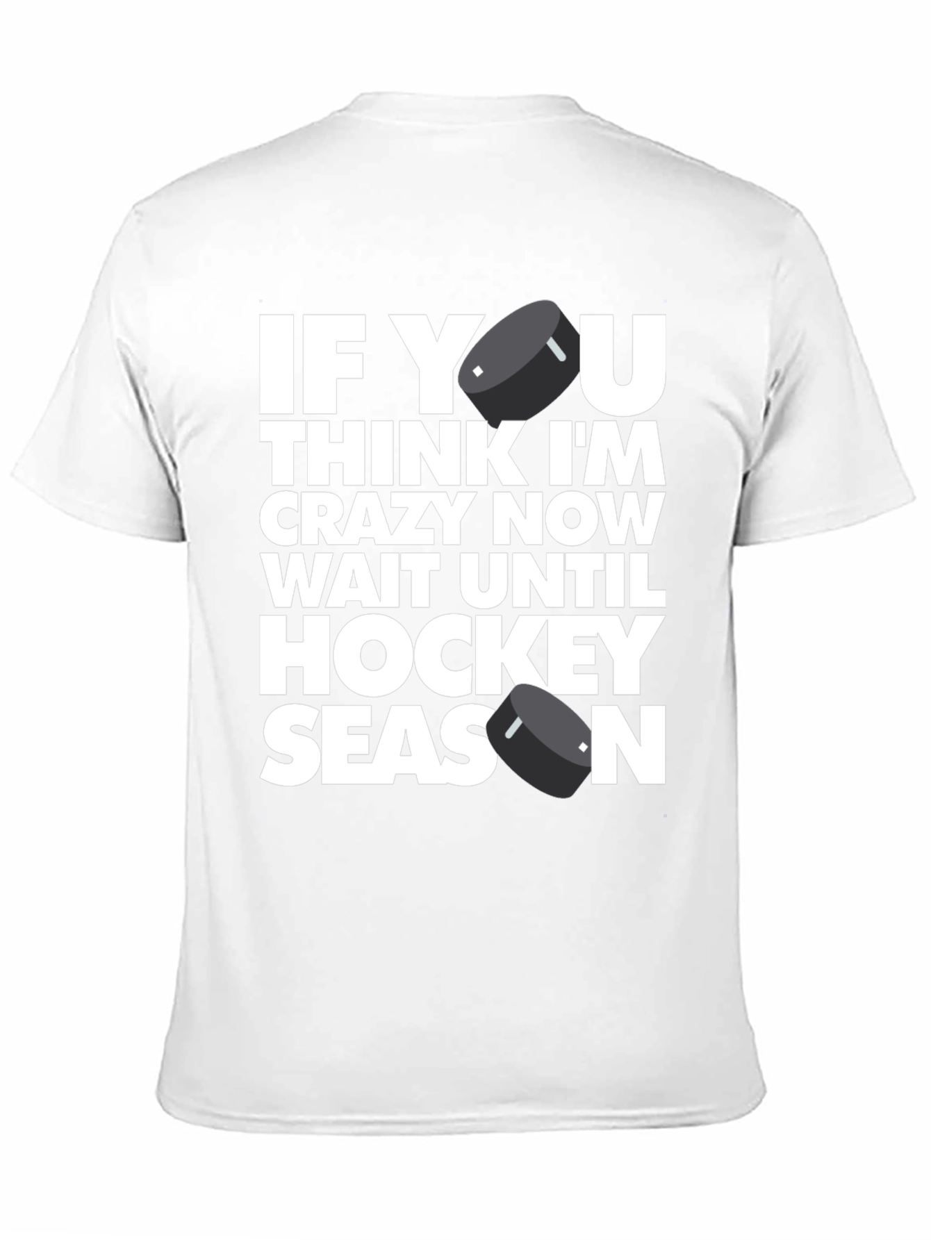 Hockey Season Graphic Tee - Mens Black T-Shirt