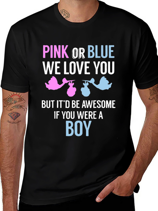 Pink or Blue Gender Reveal T-Shirt