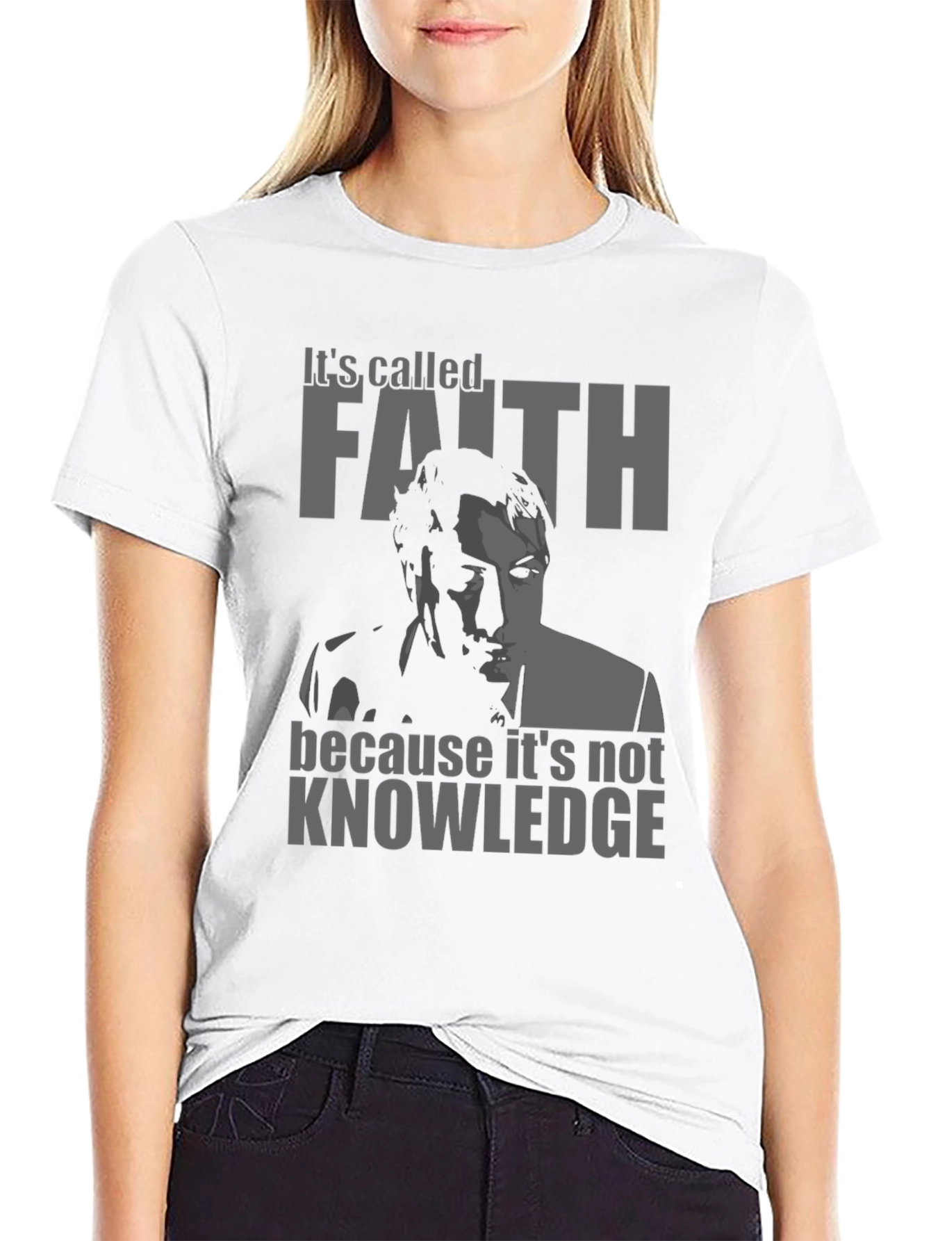 Faith vs. Knowledge T-Shirt - Philosophy Tee