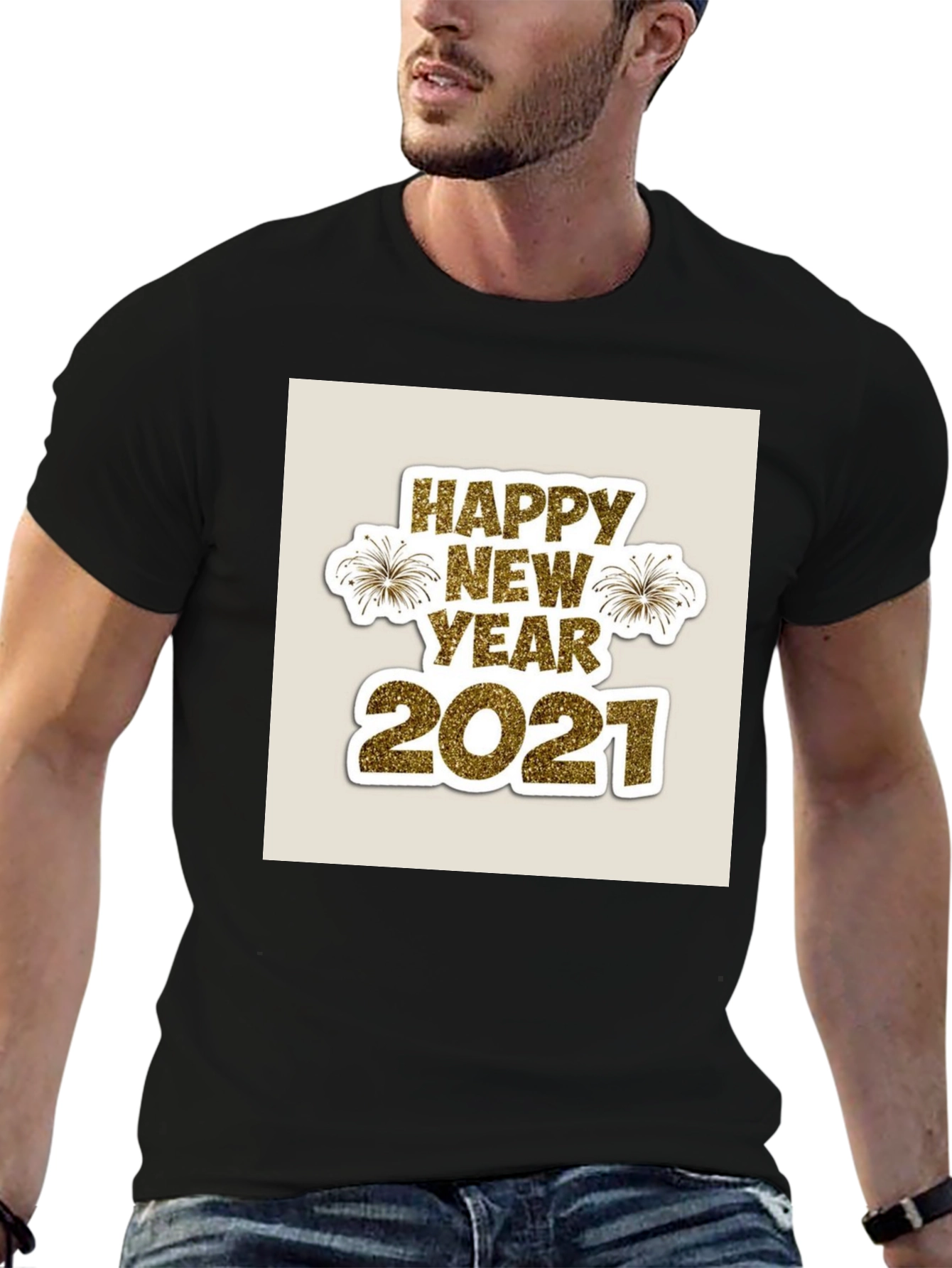 Festive Happy New Year 2021 Graphic Tee