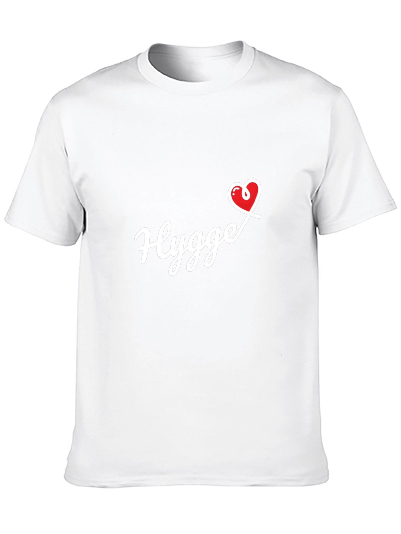 Hygge Heart Graphic Black T-Shirt