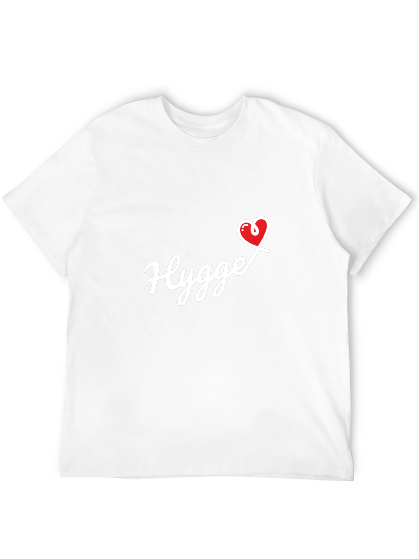 Hygge Heart Graphic Black T-Shirt
