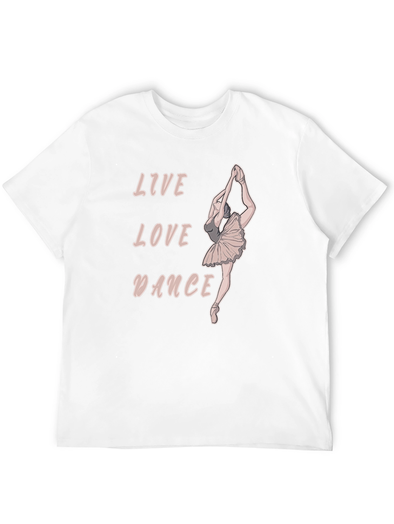 Live Love Dance Ballerina T-Shirt - Black